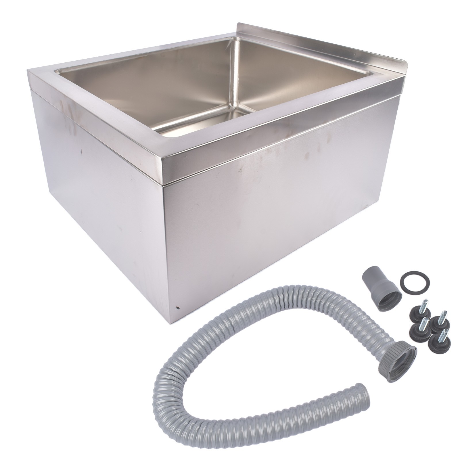 Stainless Steel Floor Mop Sink -22x19x12″ / 24x24x13″ Commercial Mop Sink Silver