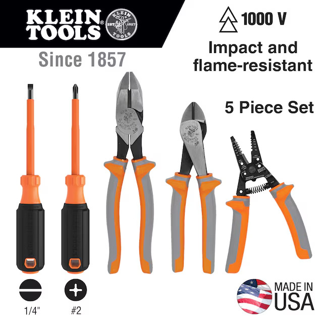Klein Tools 1000V Insulated Tool Set, 5-Piece