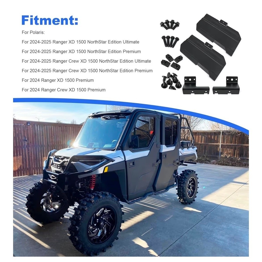 Polaris Ranger XD 1500 Sun Visor Set 2024-2025 NorthStar Premium AATF115-A Black