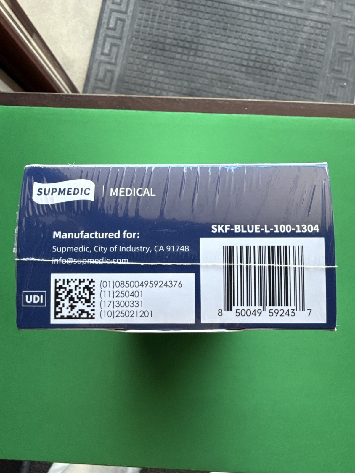 Supmedic Medical Nitrile Exam Gloves Latex-Free Powder-Free Size Large New Box