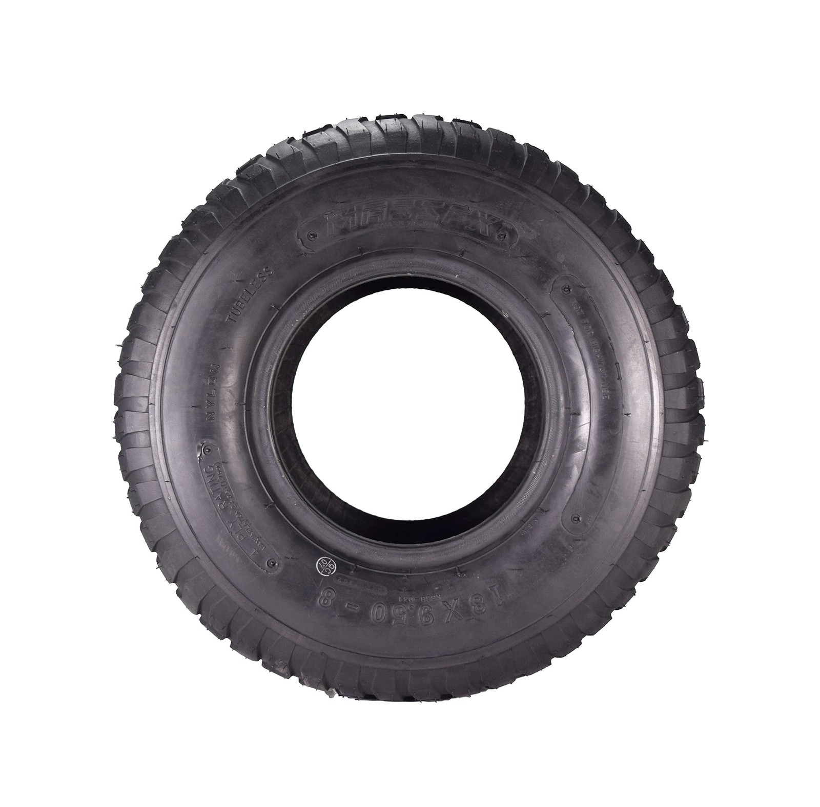 MASSFX 18×9.50-8 front or rear Turf Tires for golf carts and lawn mowers, 4-P…