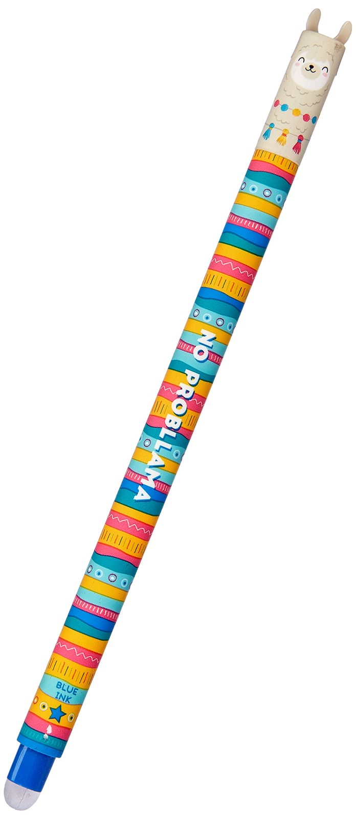 Legami Erasable Gel Pen Multicoloured Llama 0.7Mm Tip Ink Blue Pack Of 1