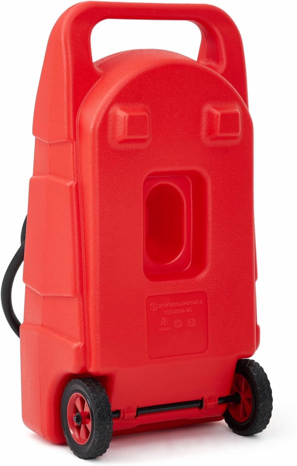15 Gal Gas Caddy Portable Fuel Tank & Fuel Tran w/ LE Fluid Transfer Manual Pump