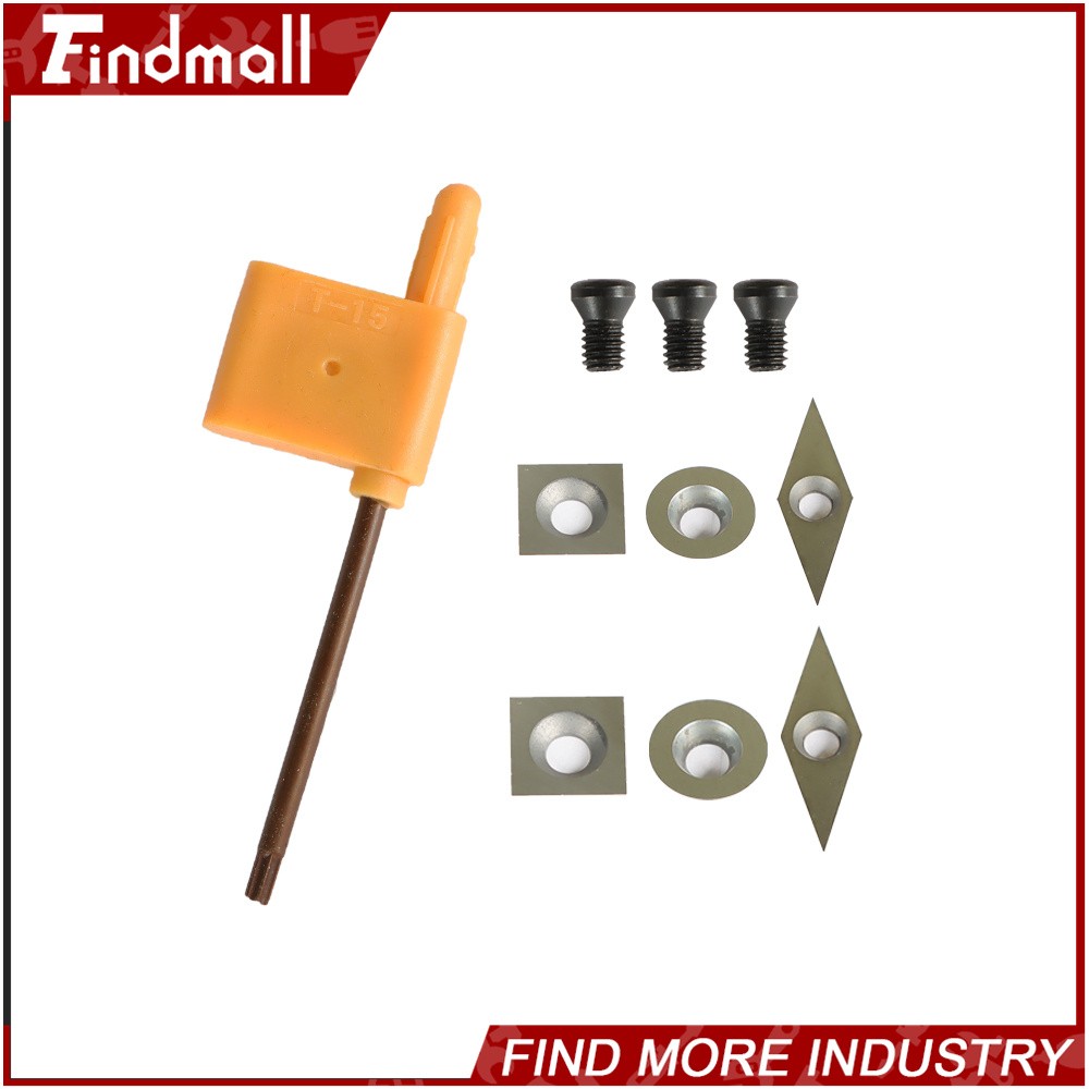 Findmall 3Piece Set Carbide Woodturning Tool Mini Size W/ Comfort Grip Handles