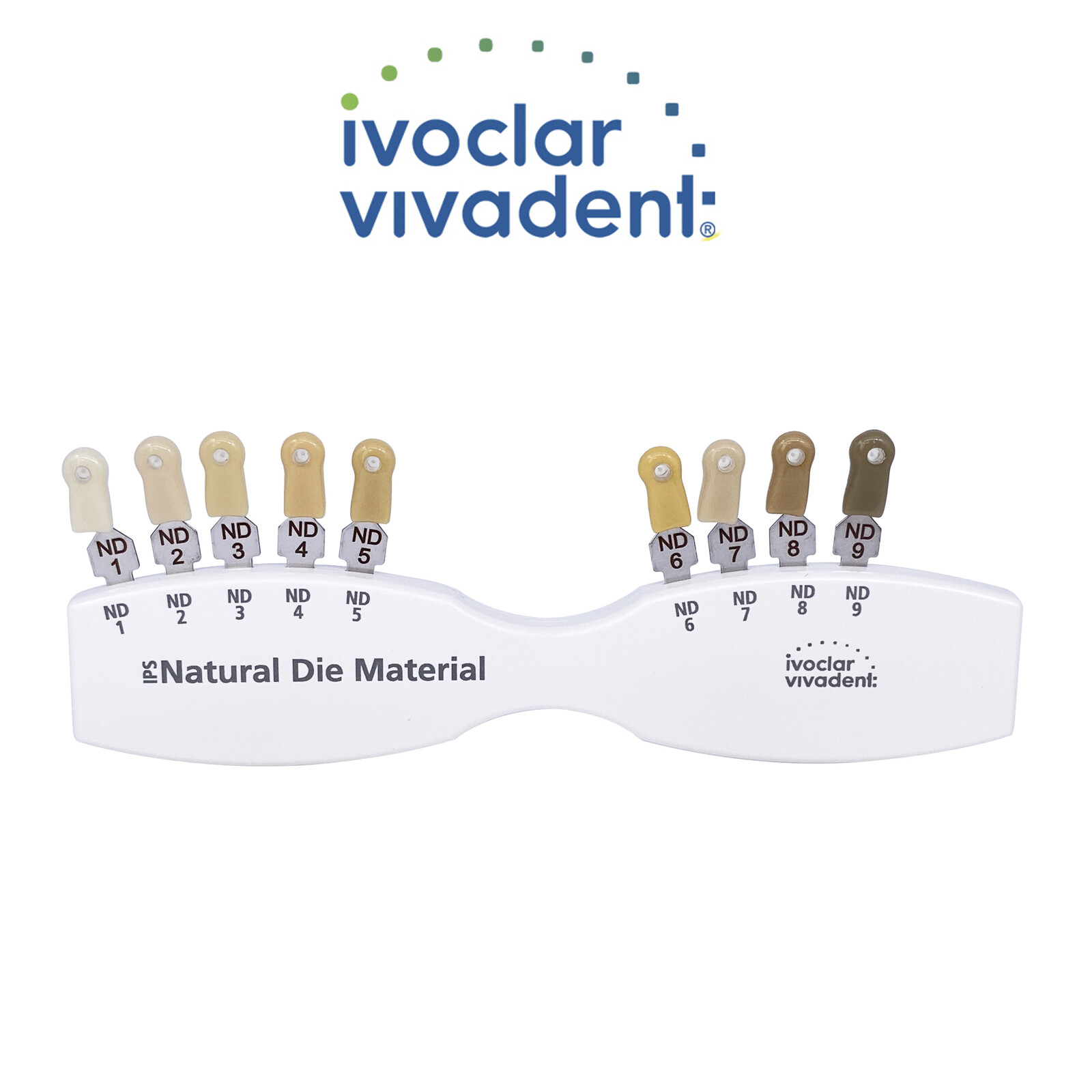 Dental IPS Natural Die Material Shade Guide Ivoclar Vivadent ND1-9 Abutment