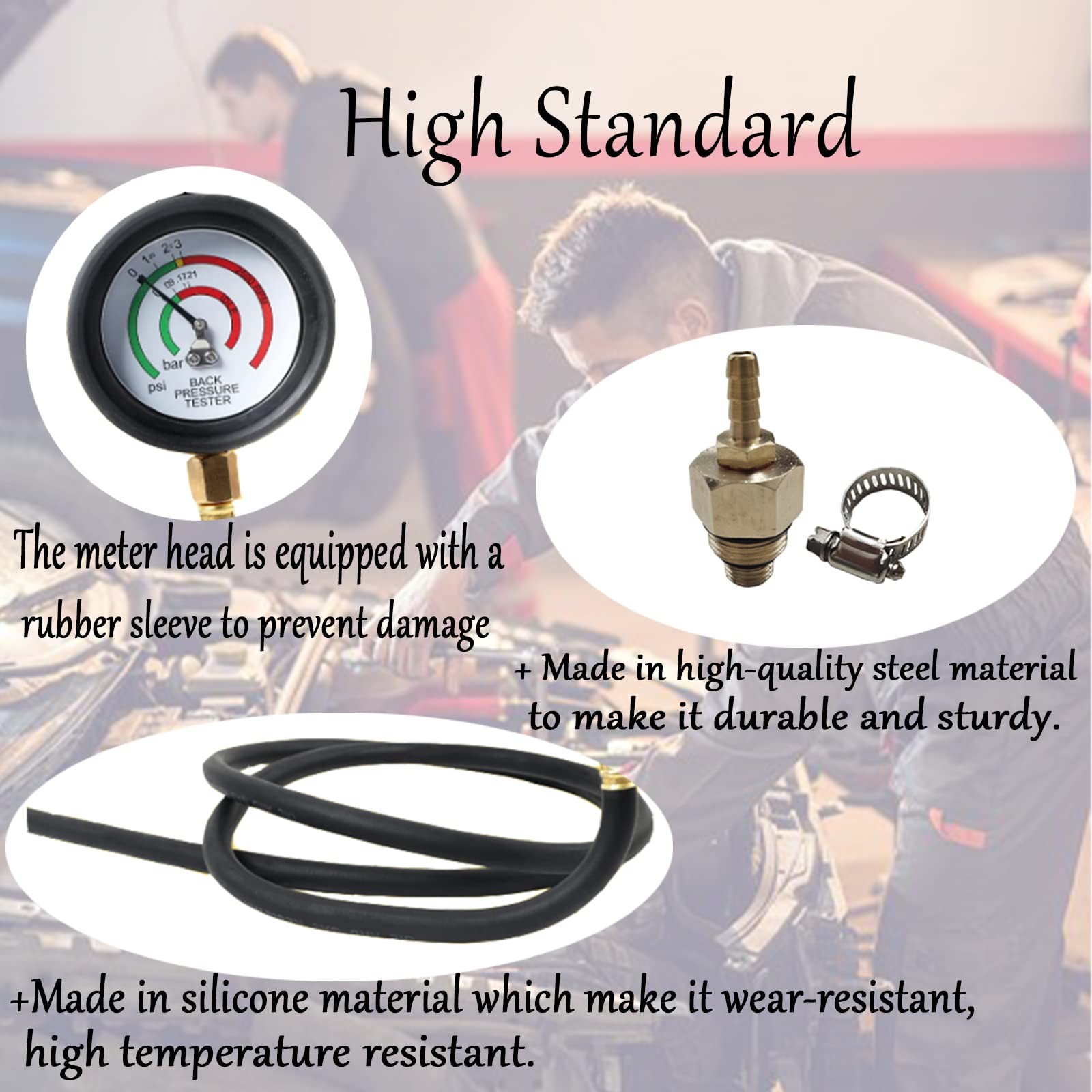 Exhaust Back Pressure Tester Car Catalytic Converter Clog Exhaust…