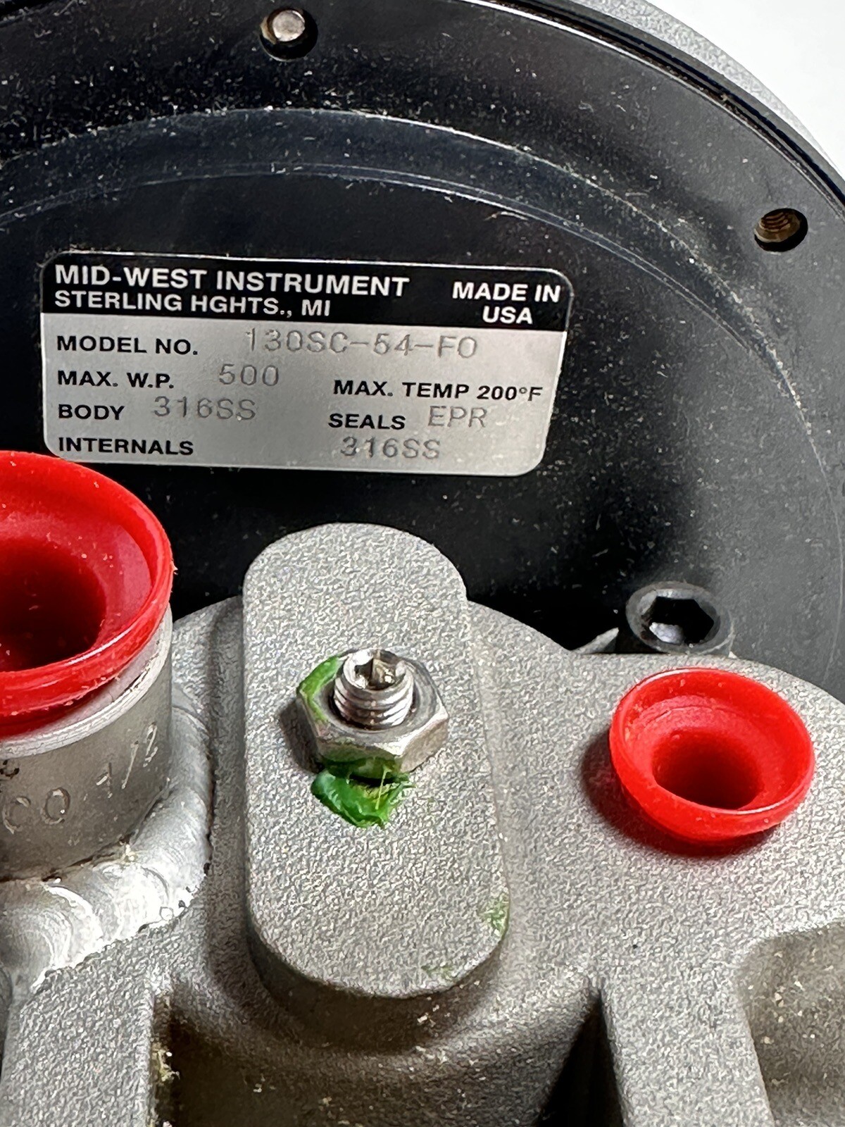 Mid-west 130SC-54-FO Pressure Gauge 5in 0-10in-h2o