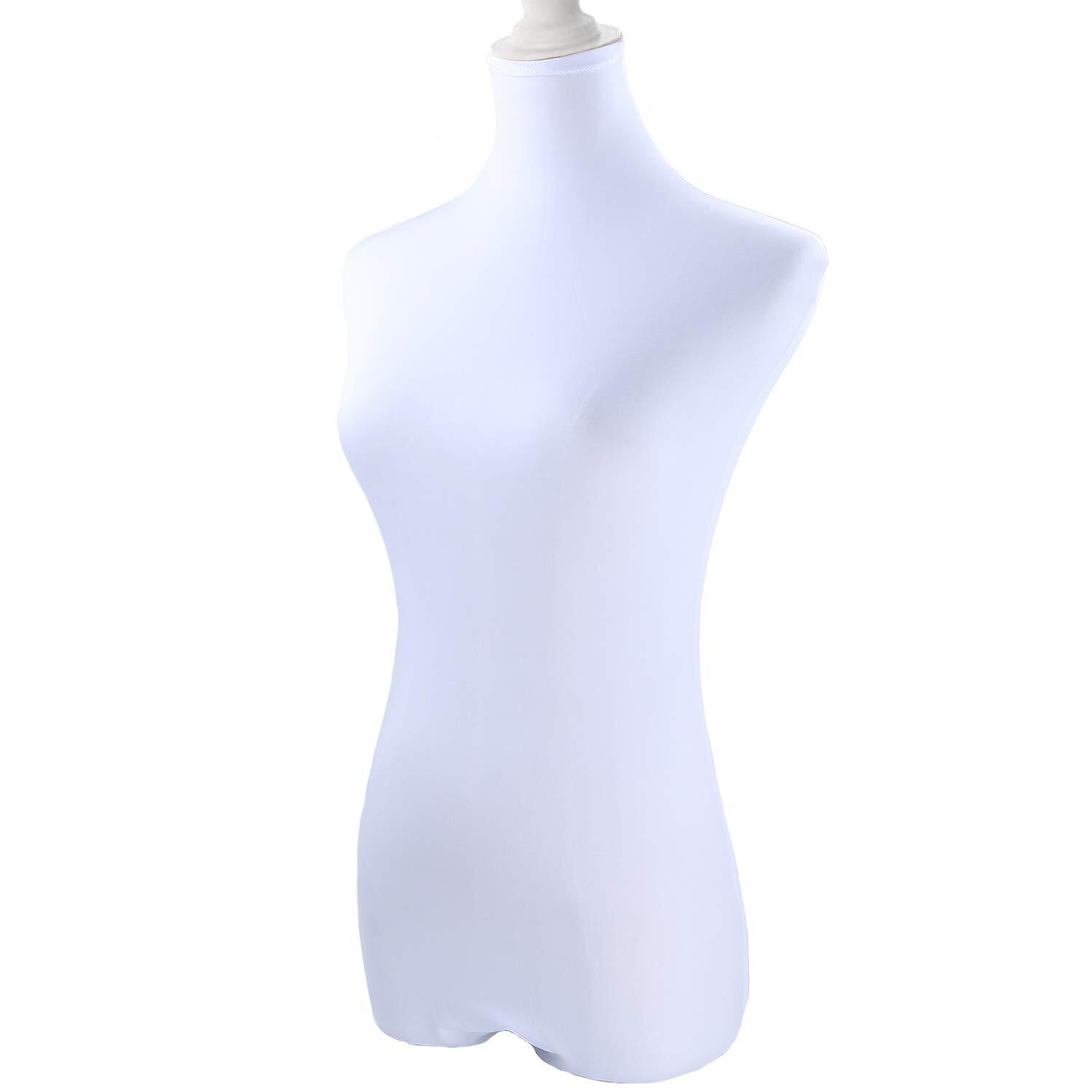 NAVADEAL White Superb Lycra Mannequin Fabric Cover 100% Handmade Soft Stretchy