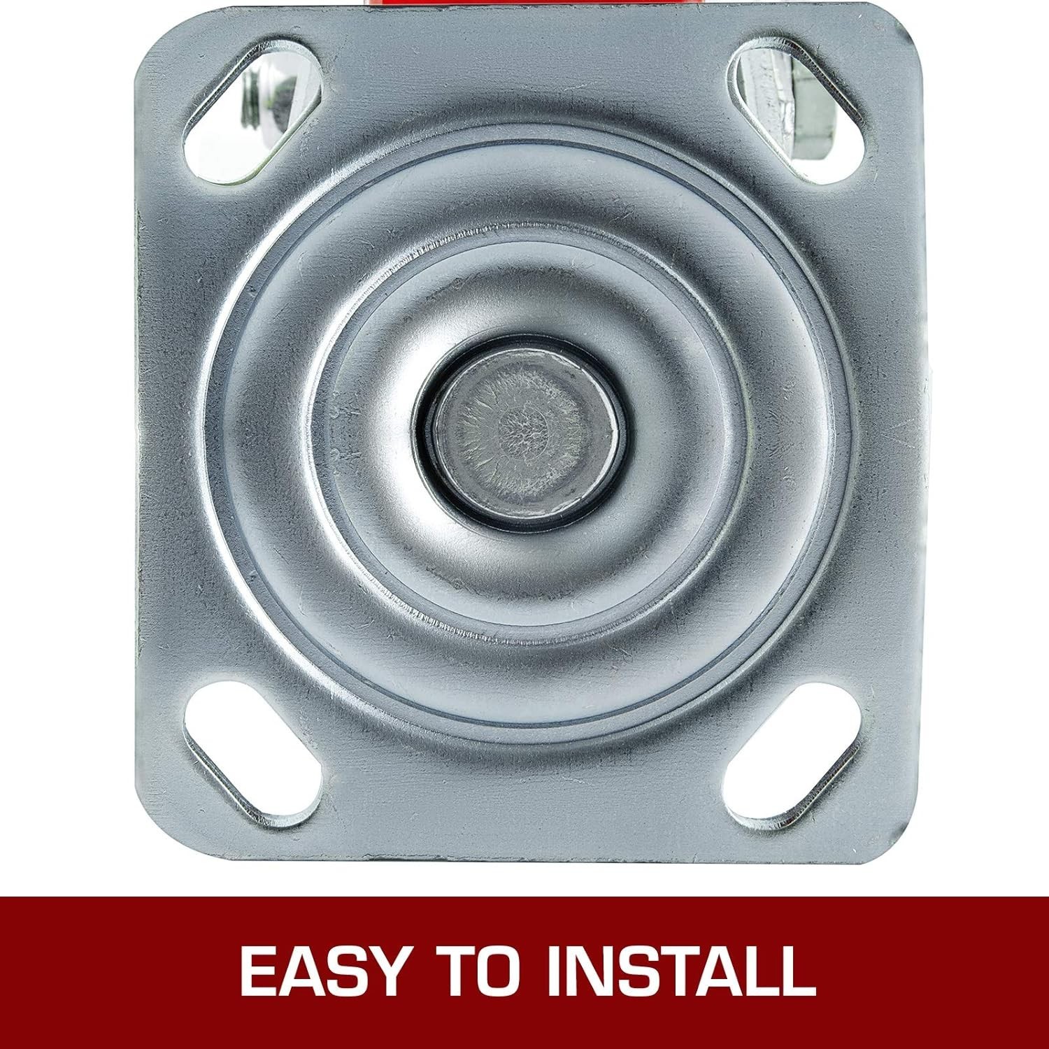 4-Pack 6″ Casters – 2 Rigid & 2 Swivel with Side Brake, 4000lbs Capacity