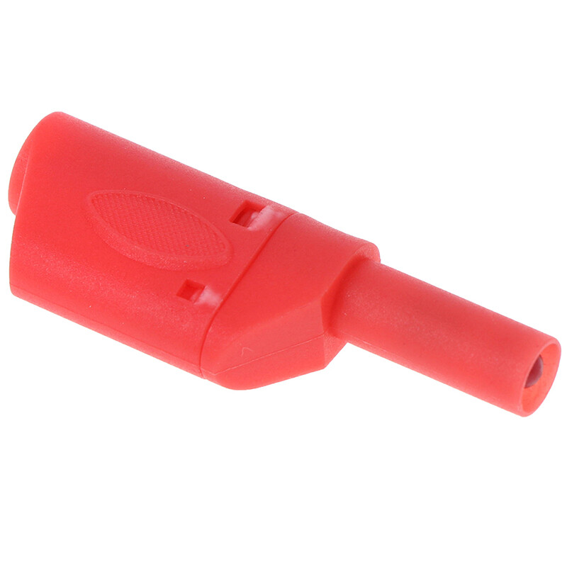 20x Shrouded Fully Insulated Safety 4mm Male Stackable Banana Plug Connector NEW