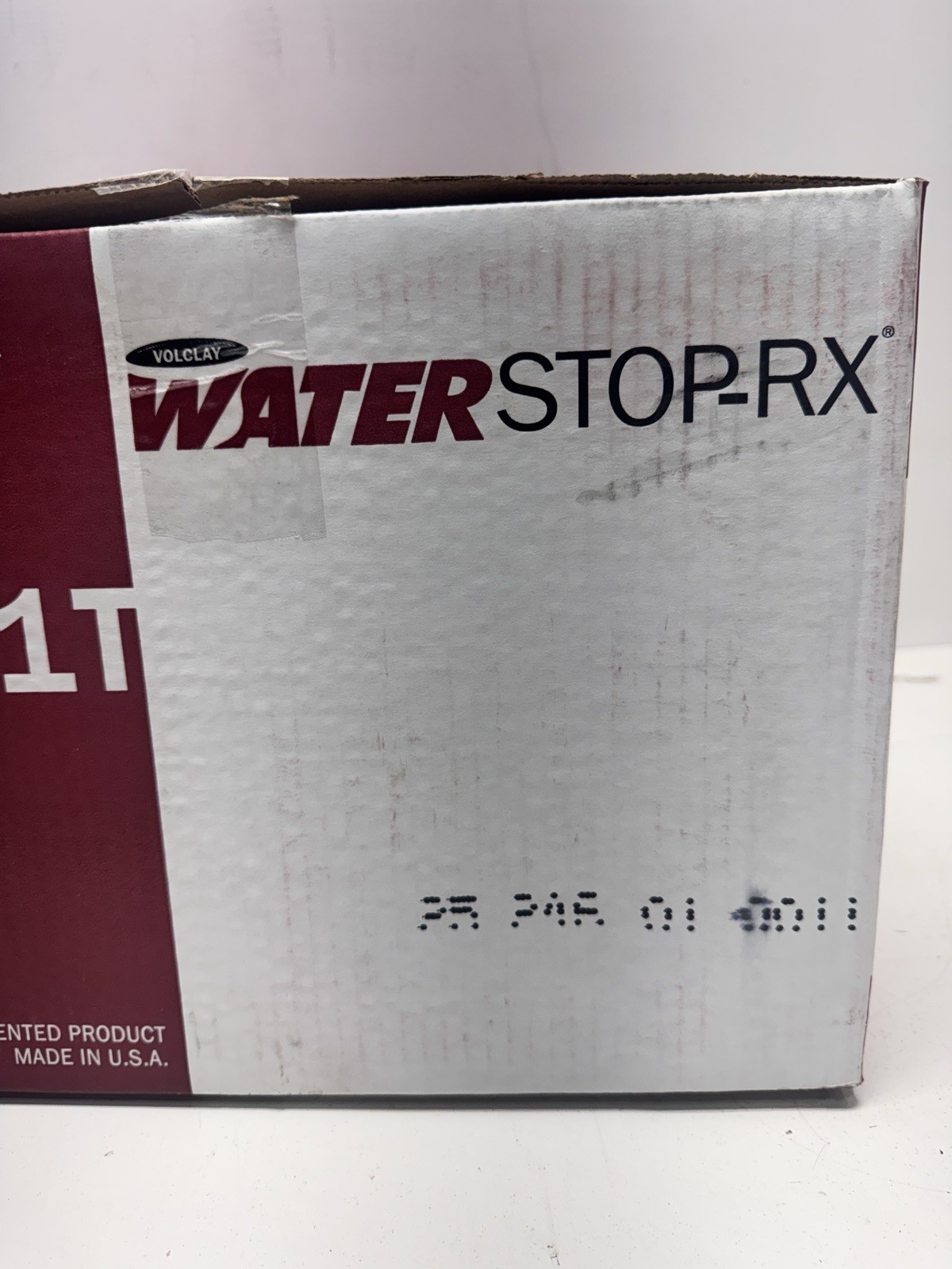 Volclay WaterStop Rx 101 Expanding Concrete Joint Waterstop Bentonite Based Seal
