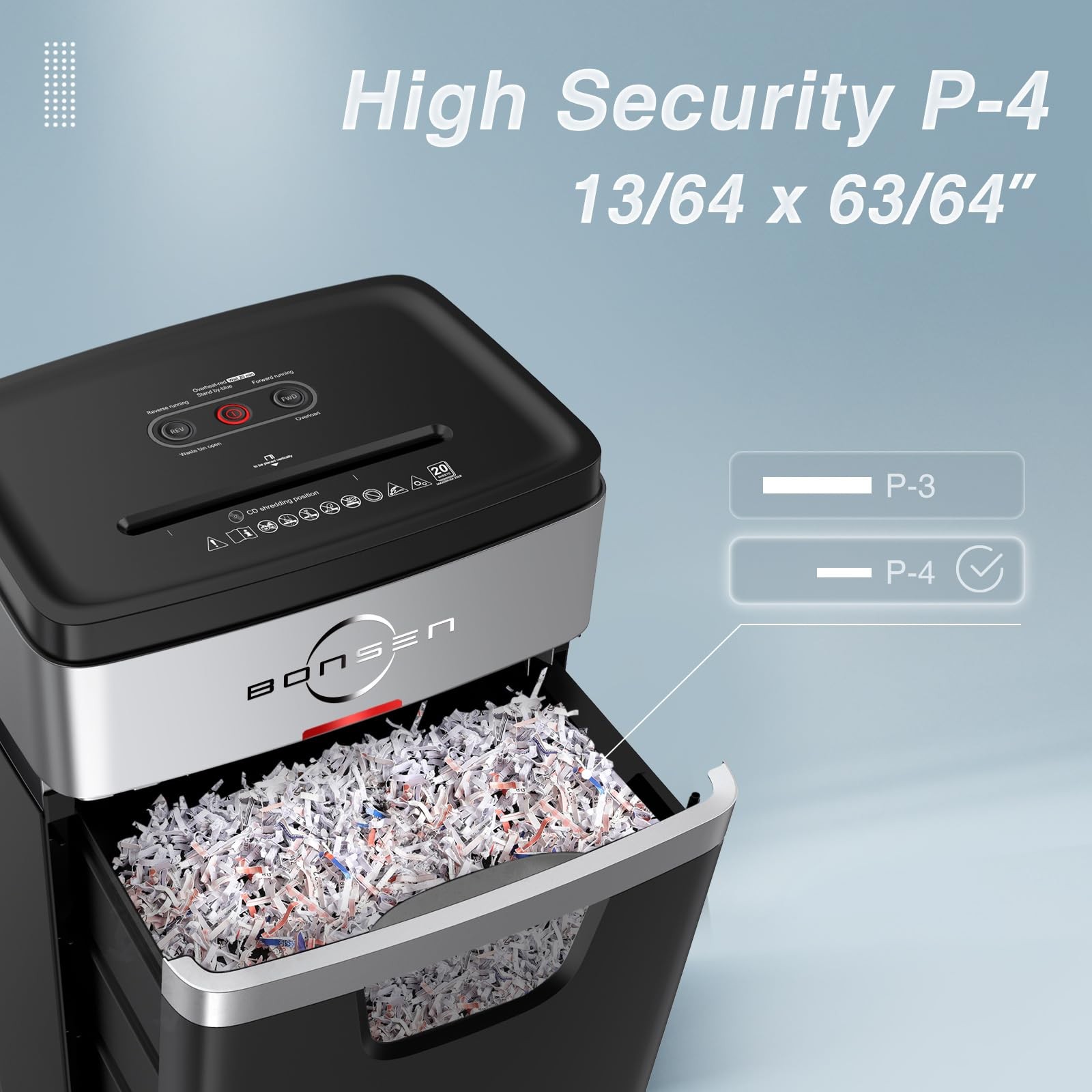 Paper Shredder, 20-Sheet 60 Mins Nonstop Heavy Duty Paper Shredder for Office…