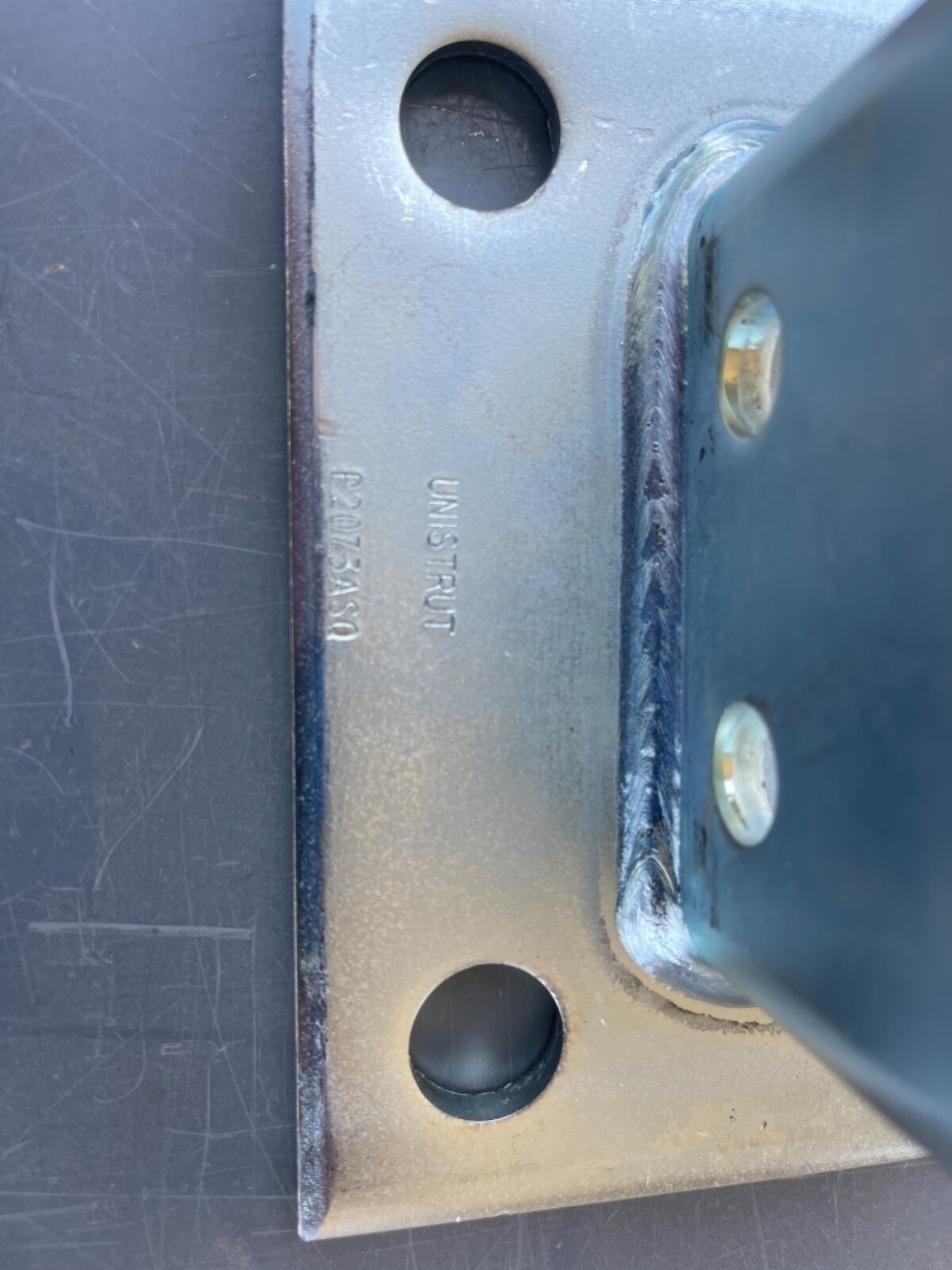 Unistrut P2073ASQ Square Post Base for 1-5/8″ Double Channel Strut