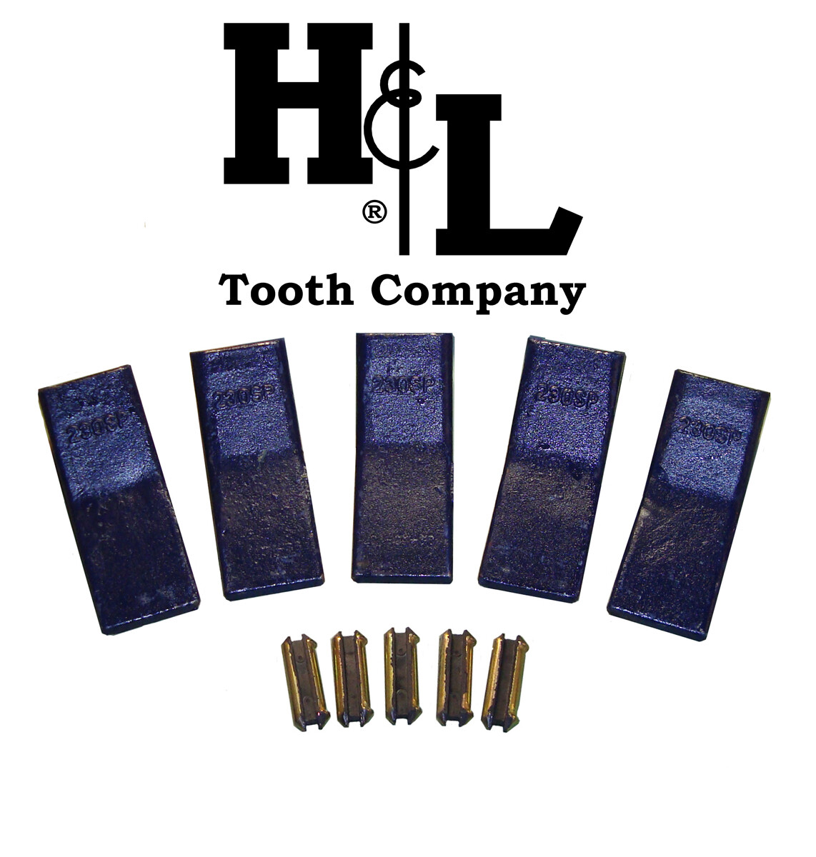 230SP H&L Tooth Original Bucket Teeth (5 Pack) Cast or Forged + 23FP Pins 230CSP