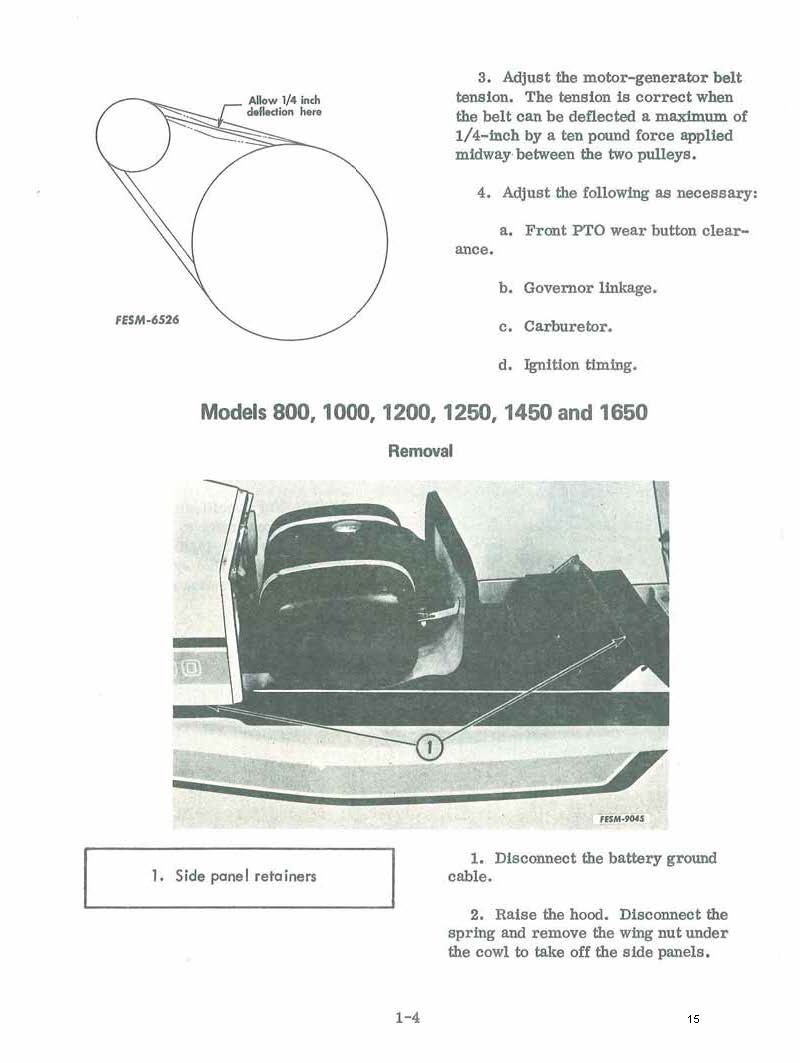 Service Manual 86,108,109,128,129,149,169,800,1000,1200,1250,1450,1650 Cub Cadet