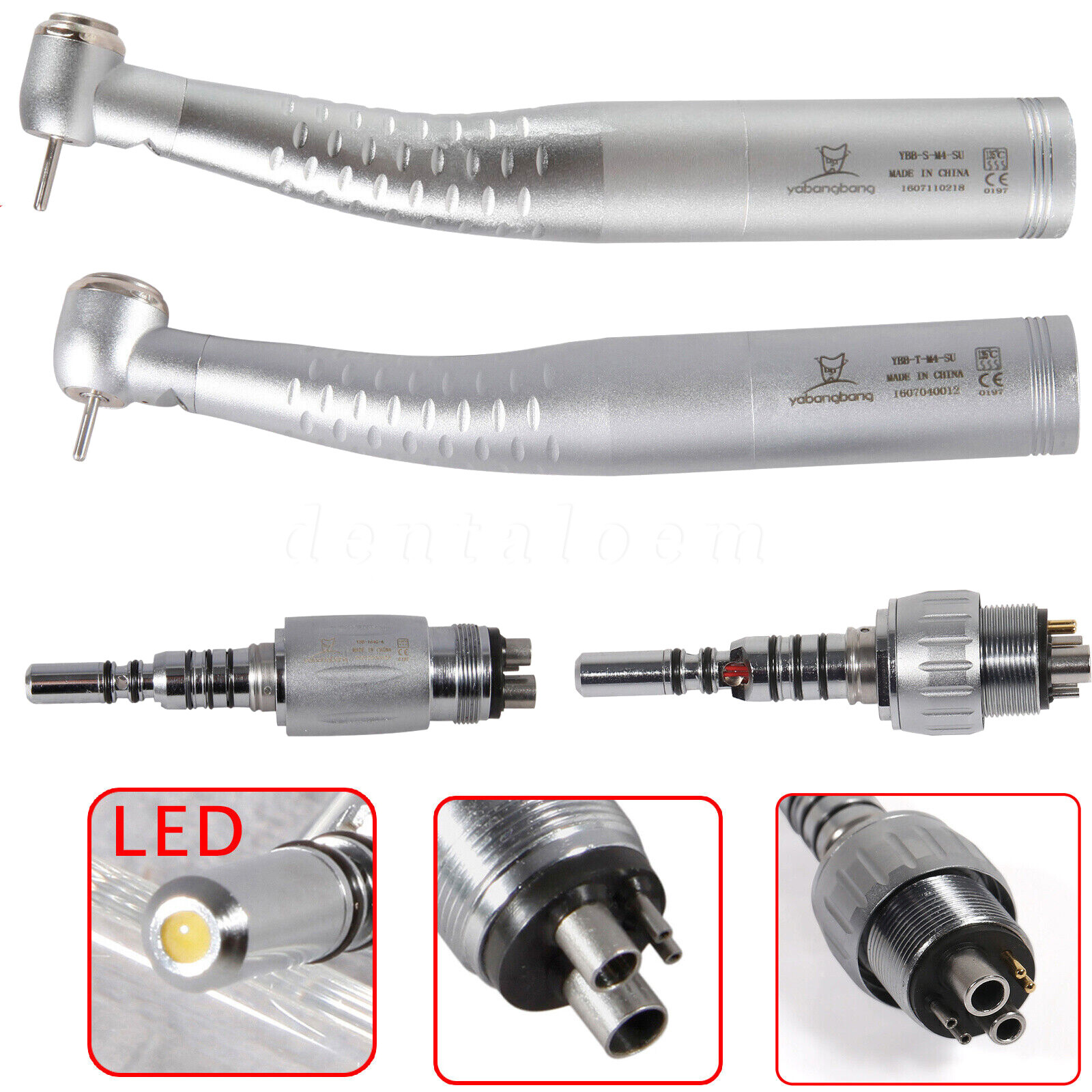 Fiber-Optic Dental High speed Handpiece Fits KaV Couplers 4/6 Hole 4Hole 6 Pin