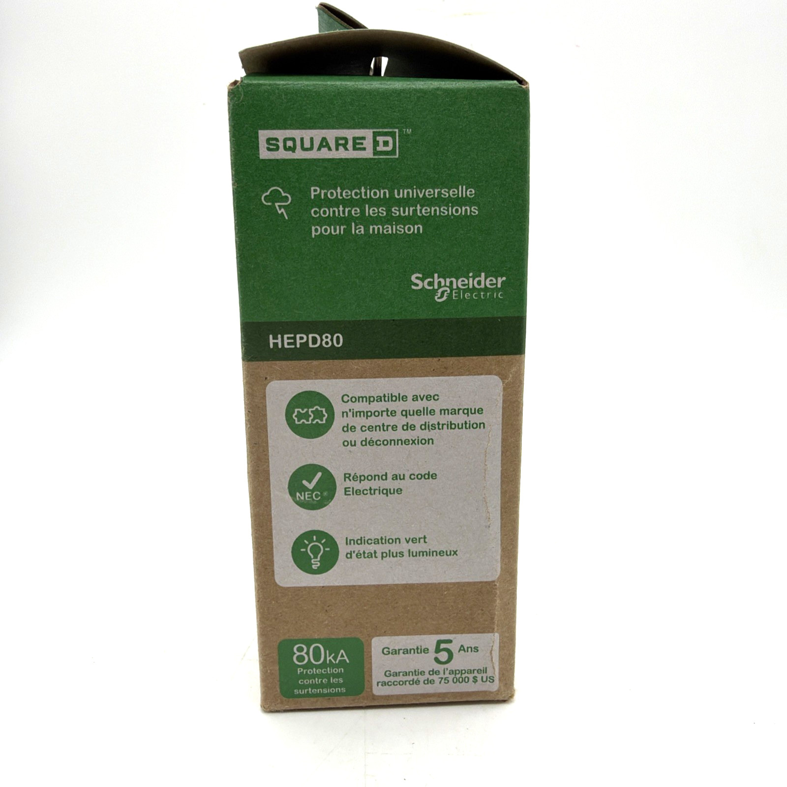 Square D HEPD80 80kA Whole Home Surge Protective Device SPD Type 1 120/240V NEW
