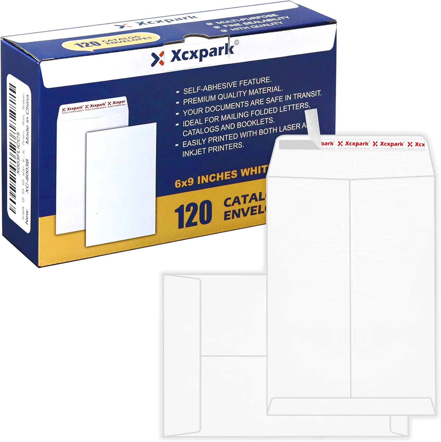 120 PCS 6X9 Inches Security Catalog Envelopes Printable Self Seal Envelopes, ant