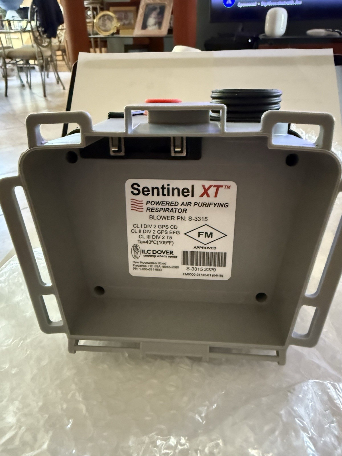 New Genuine ILC DOVER S-3315 Blower SENTINEL XT Only powered air purifying
