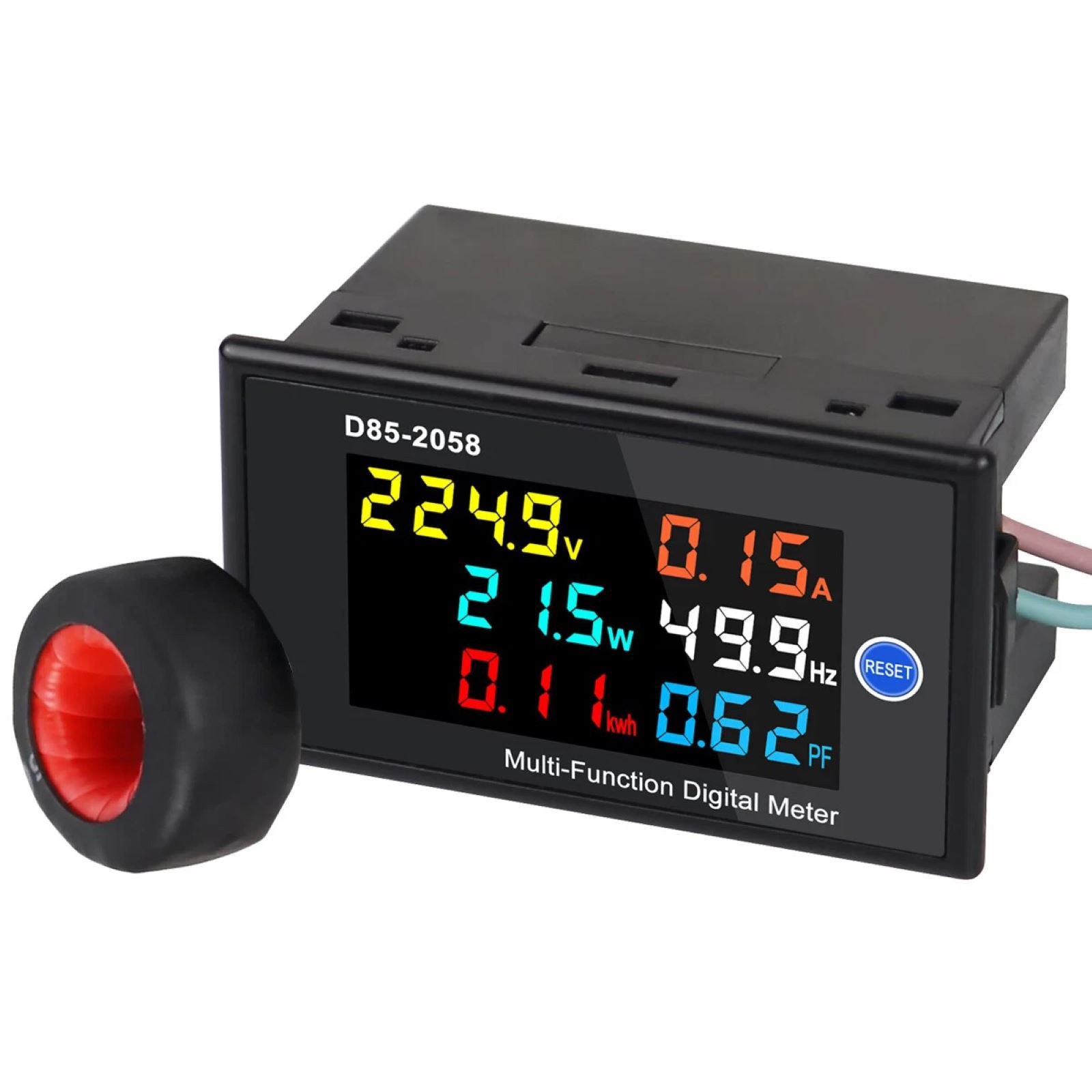 1PCS Digital LCD AC Panel Meter Assembly Kit With 0.00-1.00PF Power factor