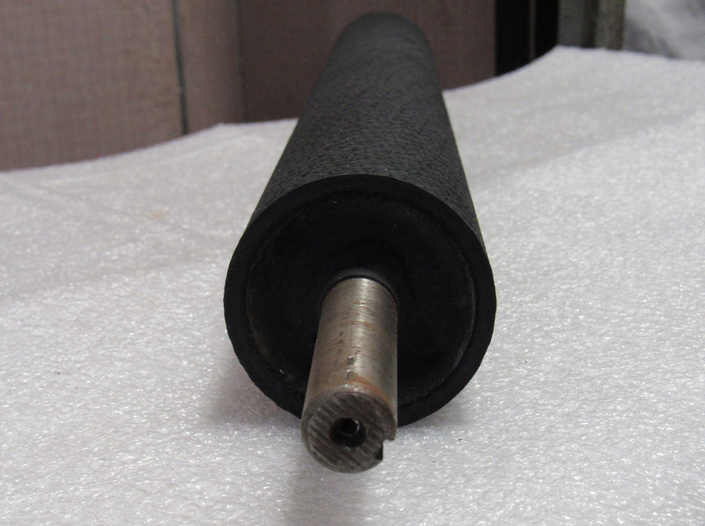 No Name Recovered Rubber Coated Conveyor Roller 3/4″ Shaft Dia 3X1-1/2″L Shaft