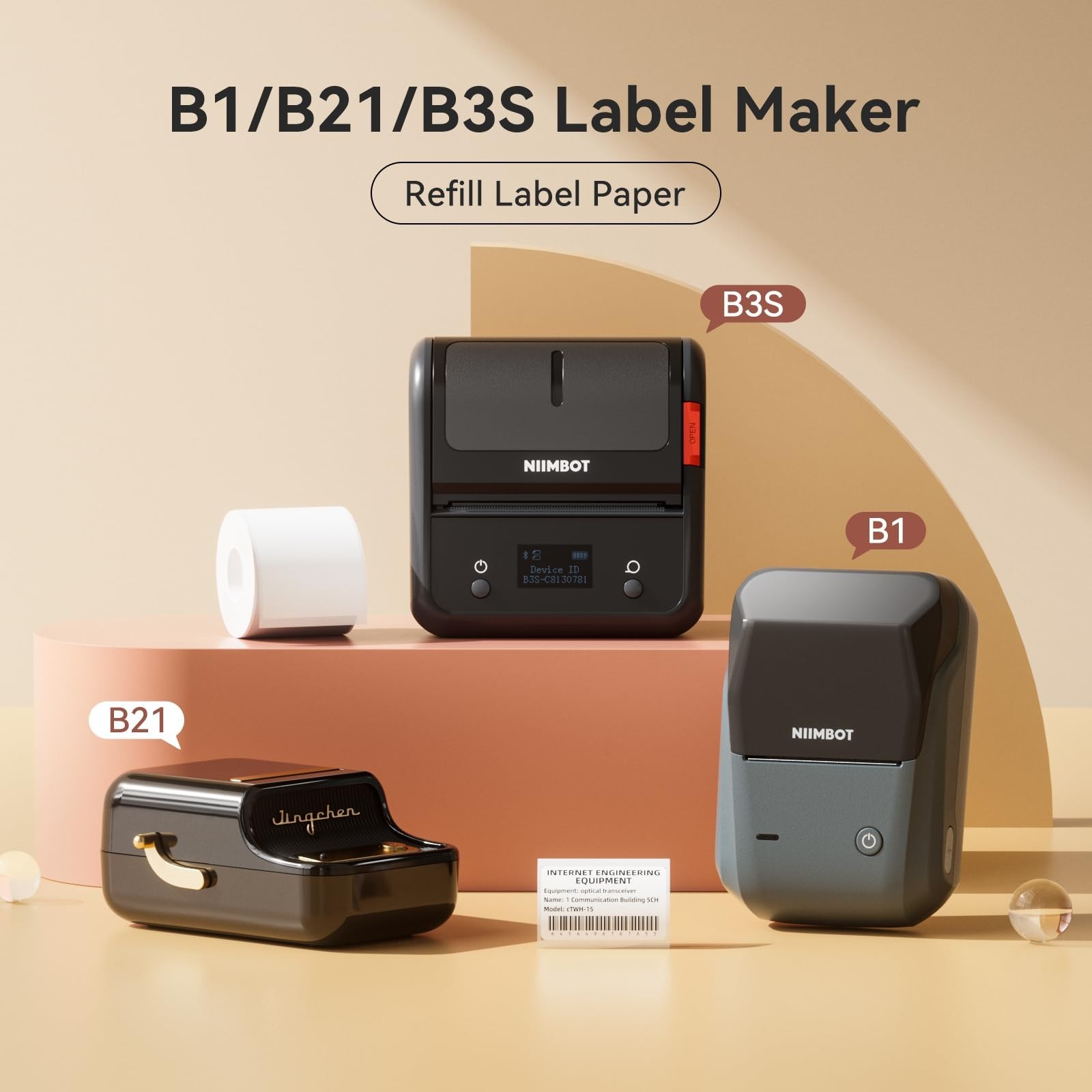 2 Rolls Waterproof Thermal Printer Labels 1.57” x 0.79” – Oil-Proof, Tear-Proo