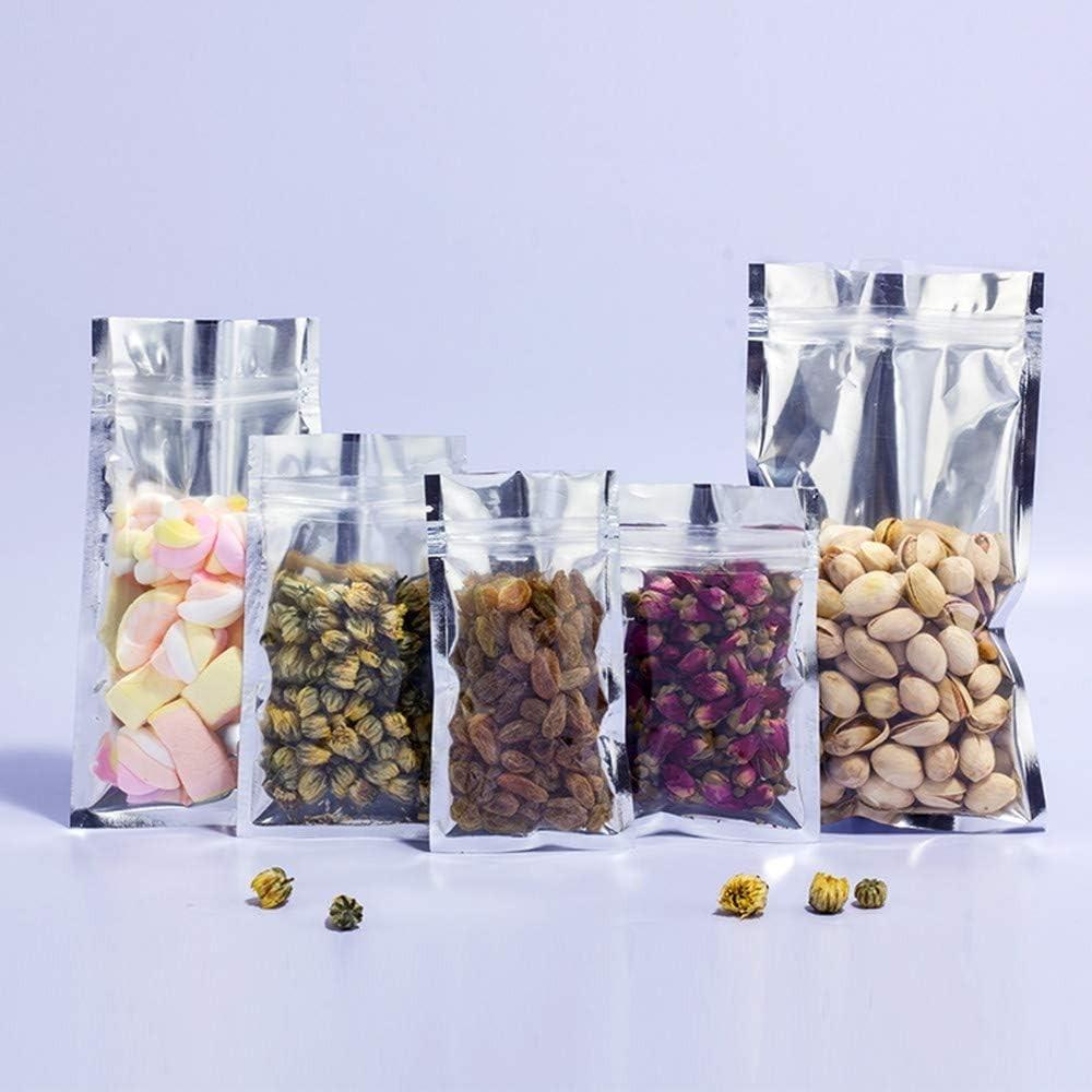 100 Pieces 7.9×11.8 inch (Inside Size 7.1×10.2 inch) Clear Front Resealable Heat
