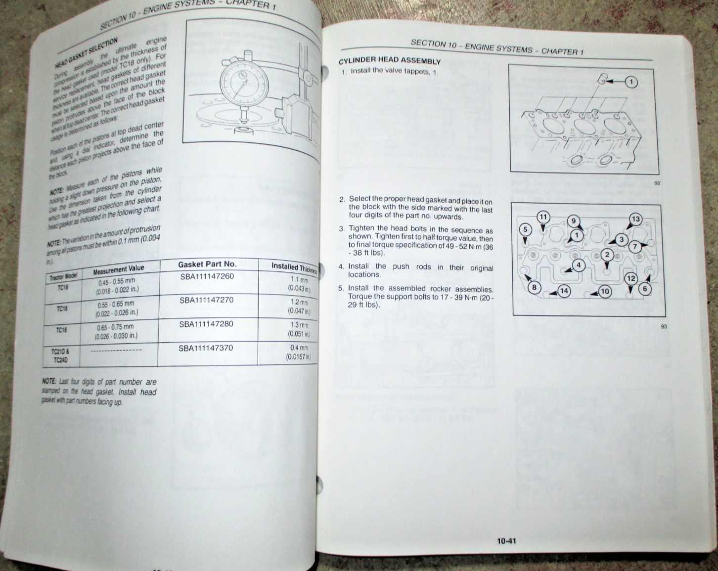 New Holland TC18 TC21D TC24D Tractor Service Shop Repair Manual 3-03 ORIGINAL!