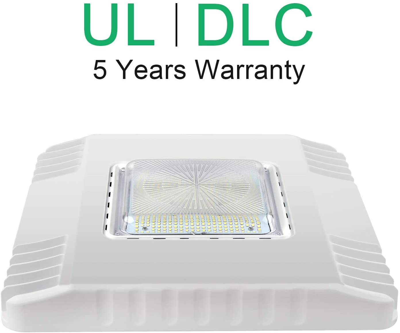 5PACK 150W LED Canopy Light 5700K Gas Station Garage Light 20250LM IP65 DLC UL