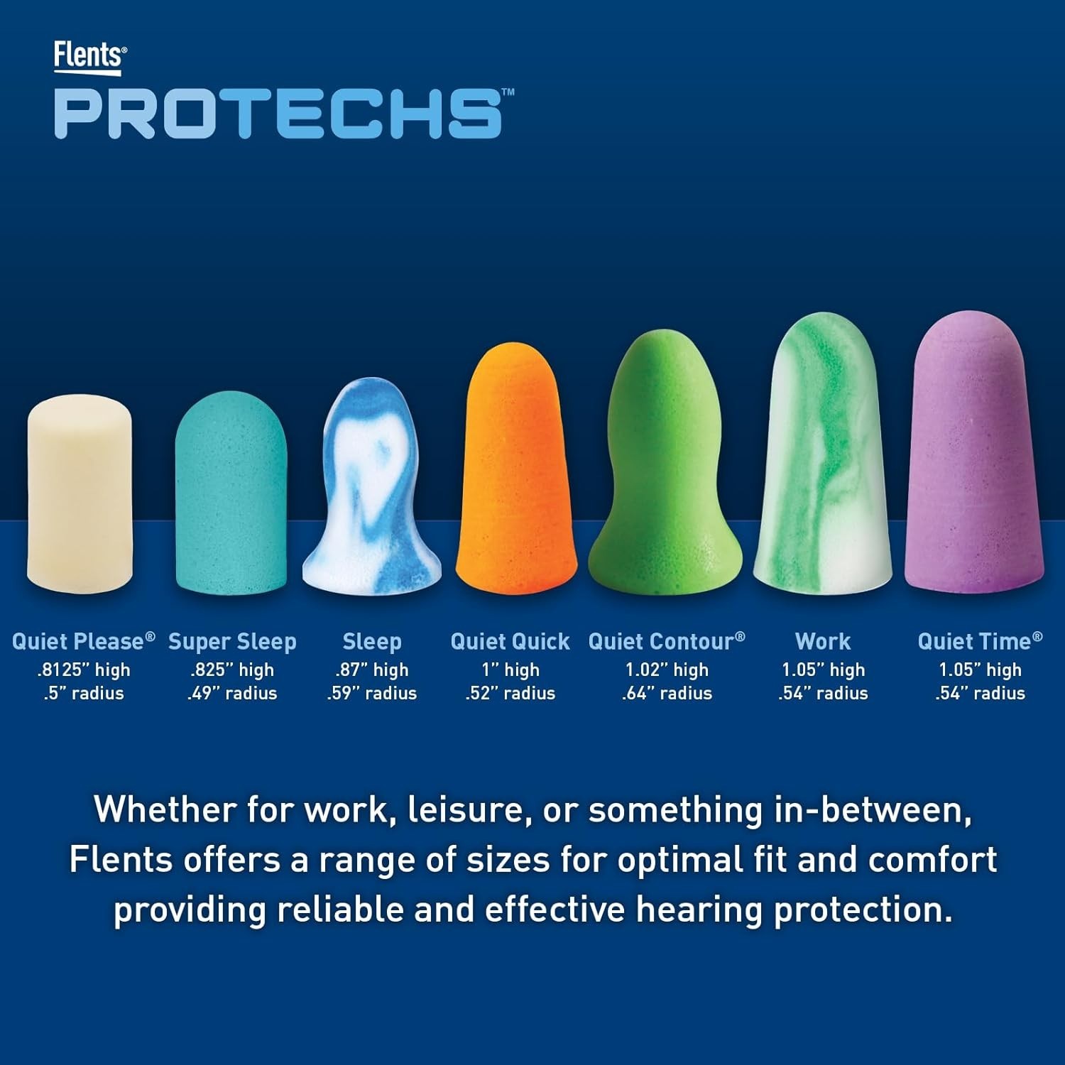10 Pair Protechs Reusable Foam Ear Plugs in Purple – NRR 33 for Serenity & Focus