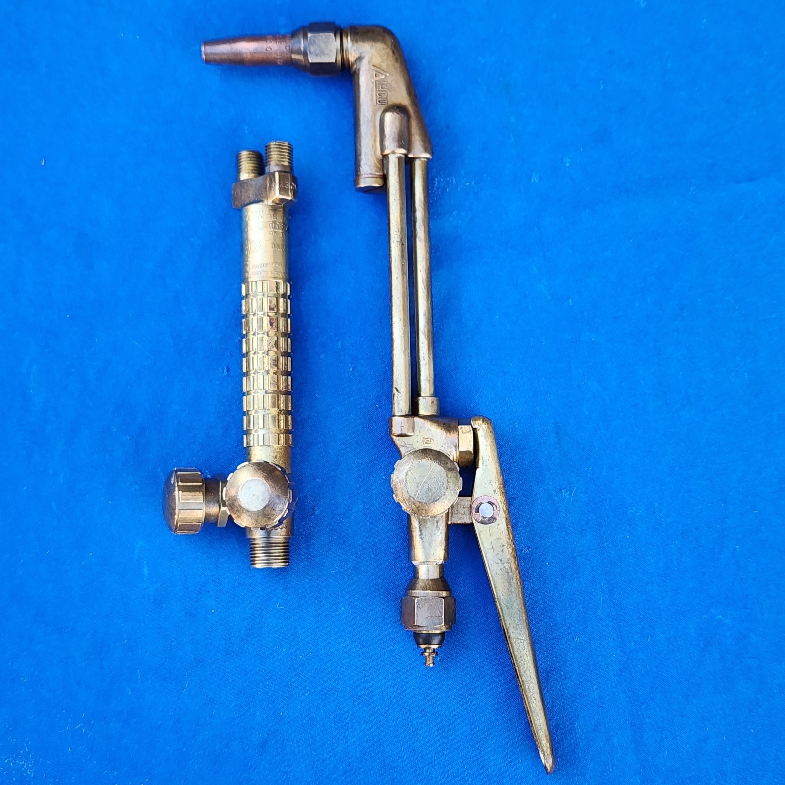 Vintage Airco Style 400 Welding Torch ‘corn cob’ handle w/1490 Style 112-0 Tip