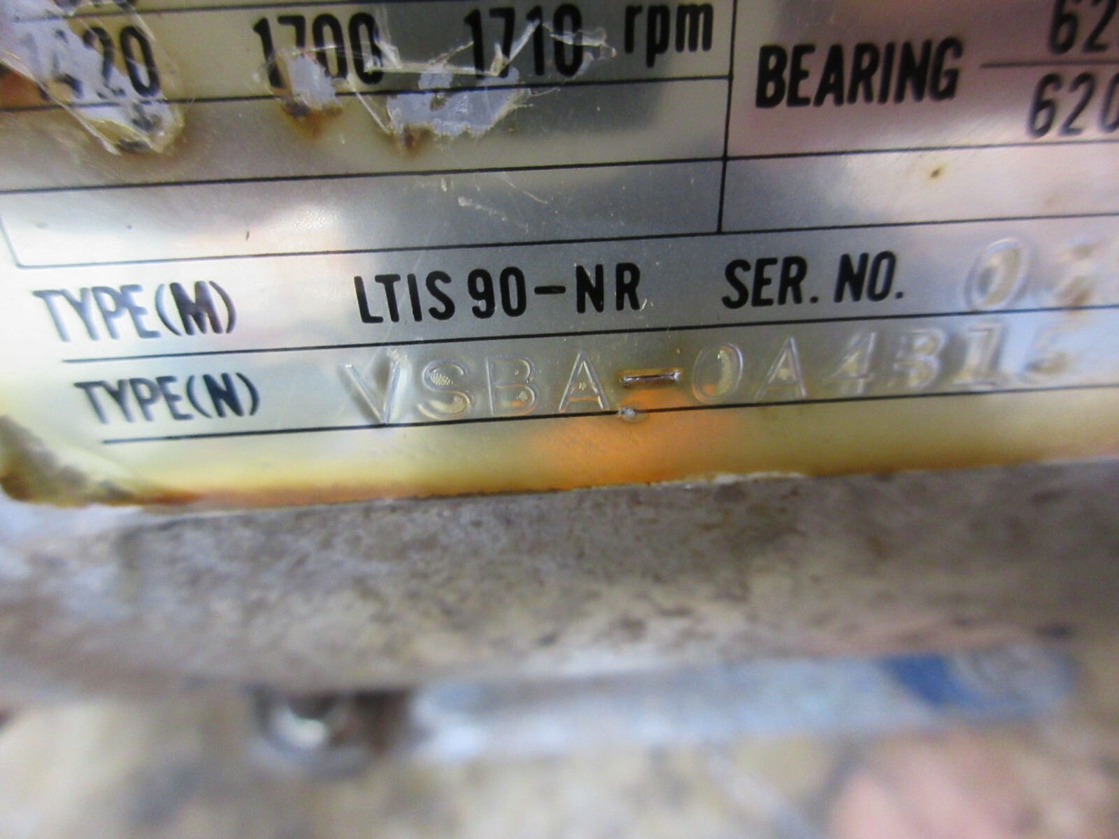 NACHI LTIS90-NR VSBA-0A4B15 UPV-1A-16N0-1.5-4-Z-15 PVS-1B-16N0-UZ-11 MOTOR PUMP