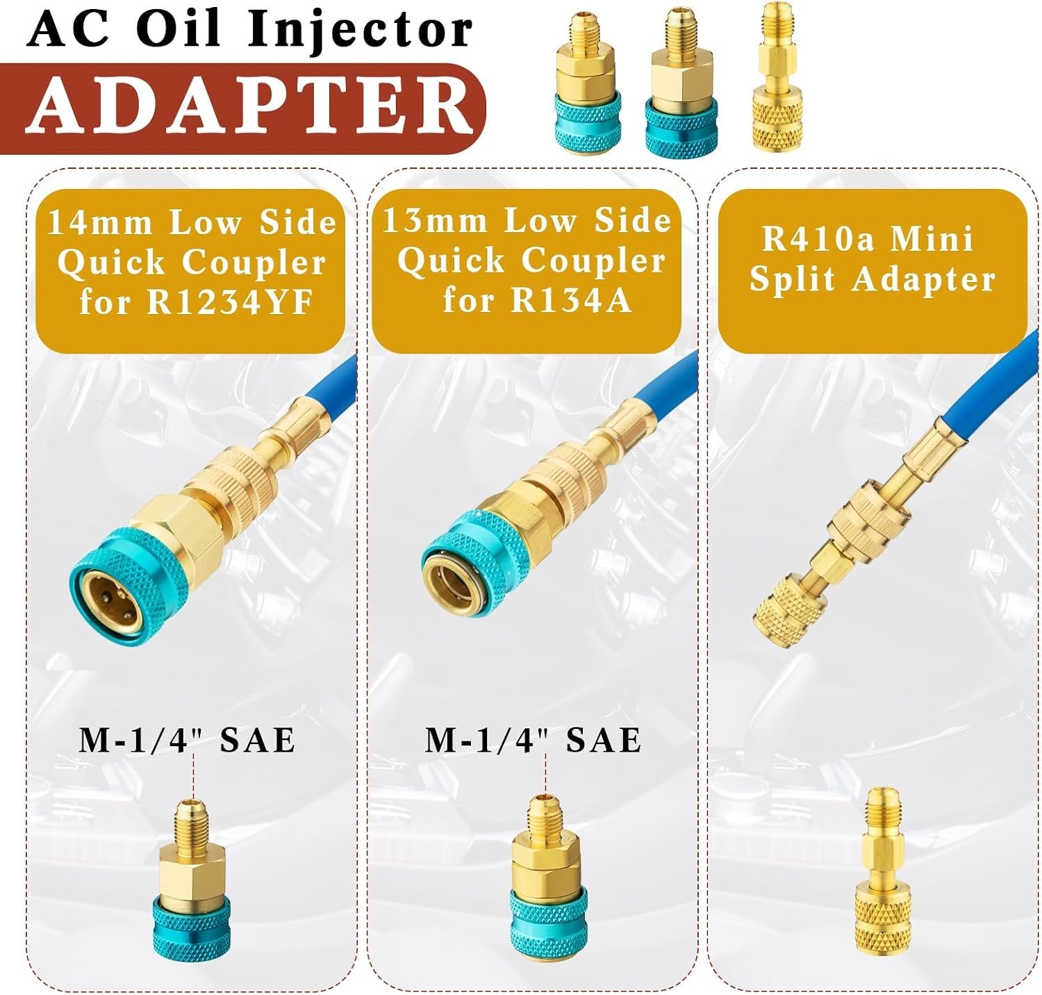 Comprehensive AC Leak Detection Kit – R134a, R1234yf Compatible, UV Dye Included