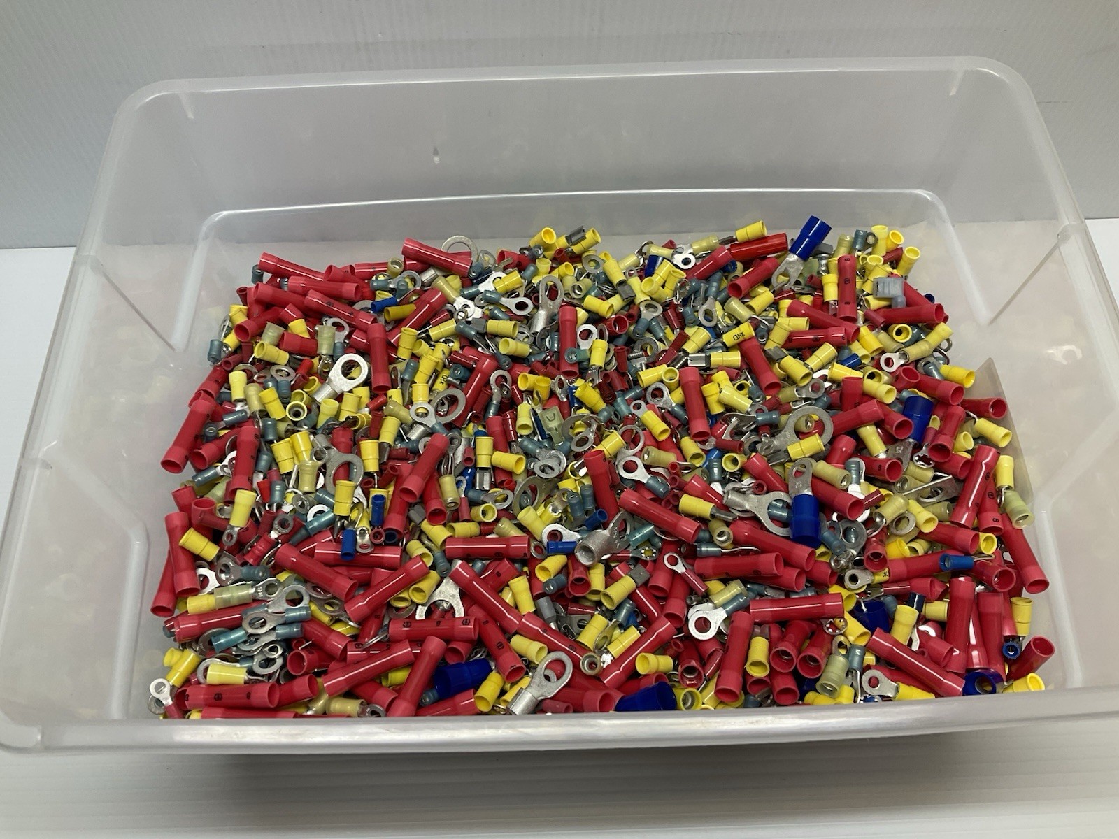 21 lb Lot Of Mixed Wire Terminal Connectors – 3M, Panduit, Molex, Voltrex, Etc.