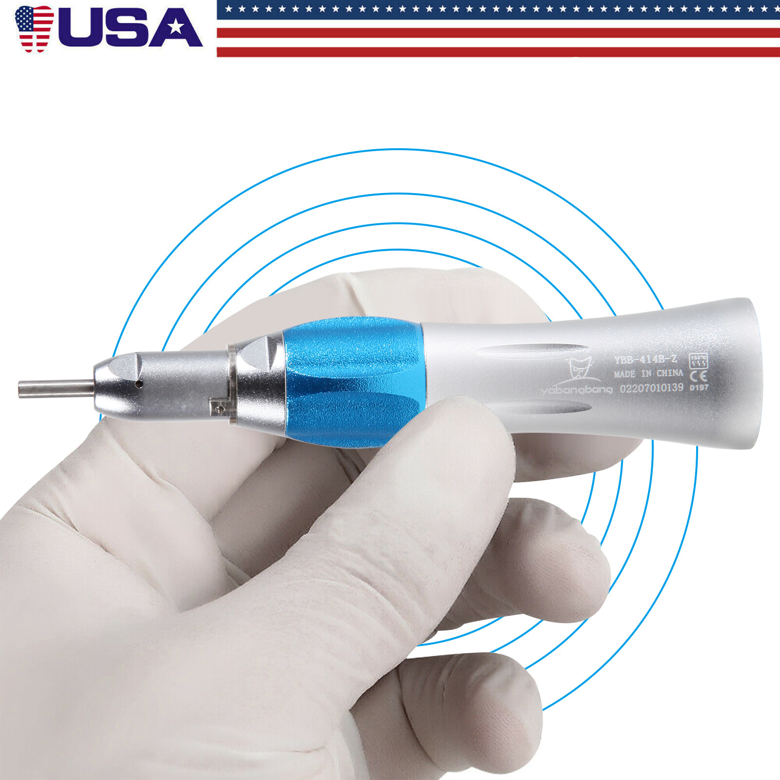 1-10 pcs Dentist Dental Slow Low Speed Handpiece Straight Nose Cone 1:1 E-type