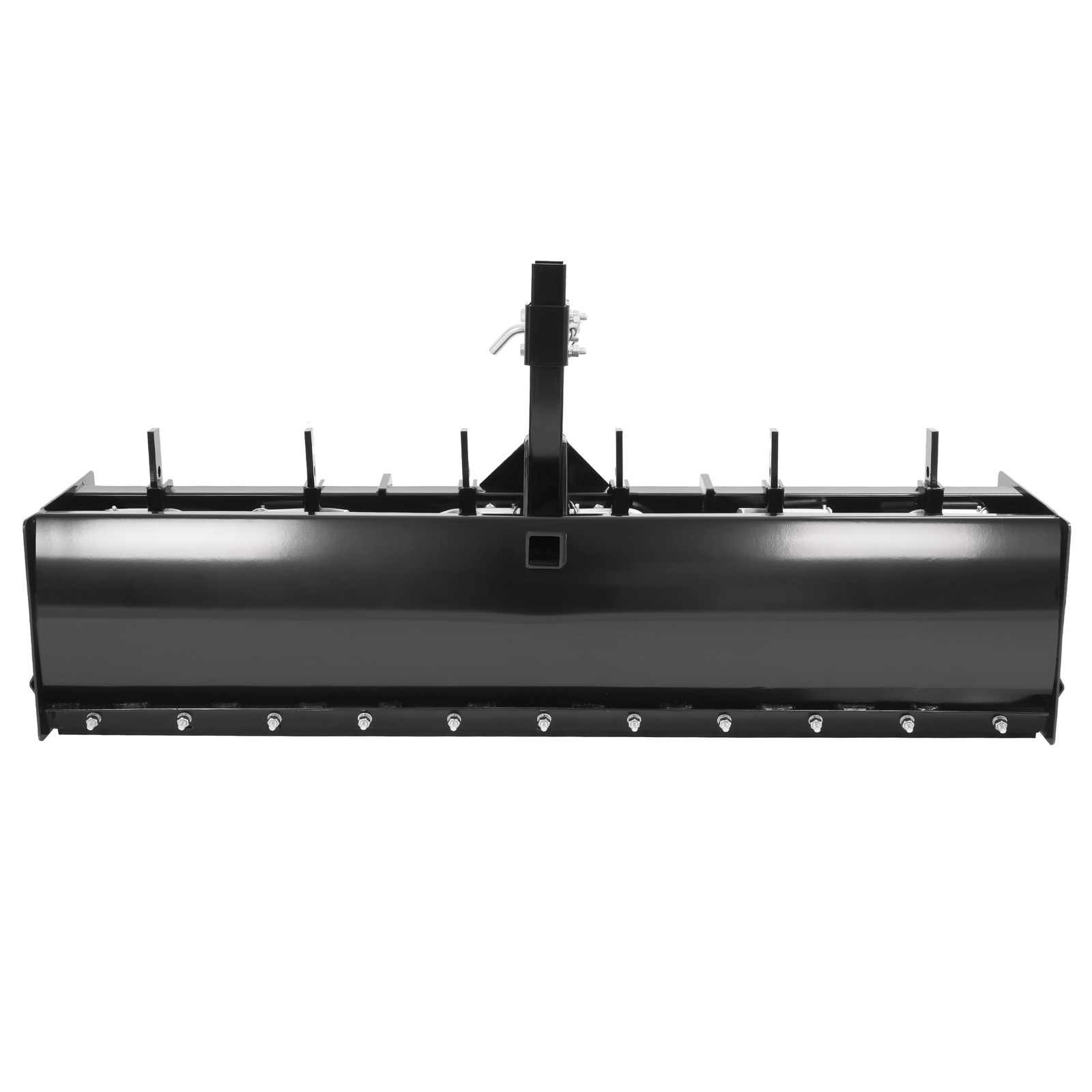 Powder Coated Steel 55″ Box Blade Scraper W/6 Scarifier Shank For Cat 0 Cat 1