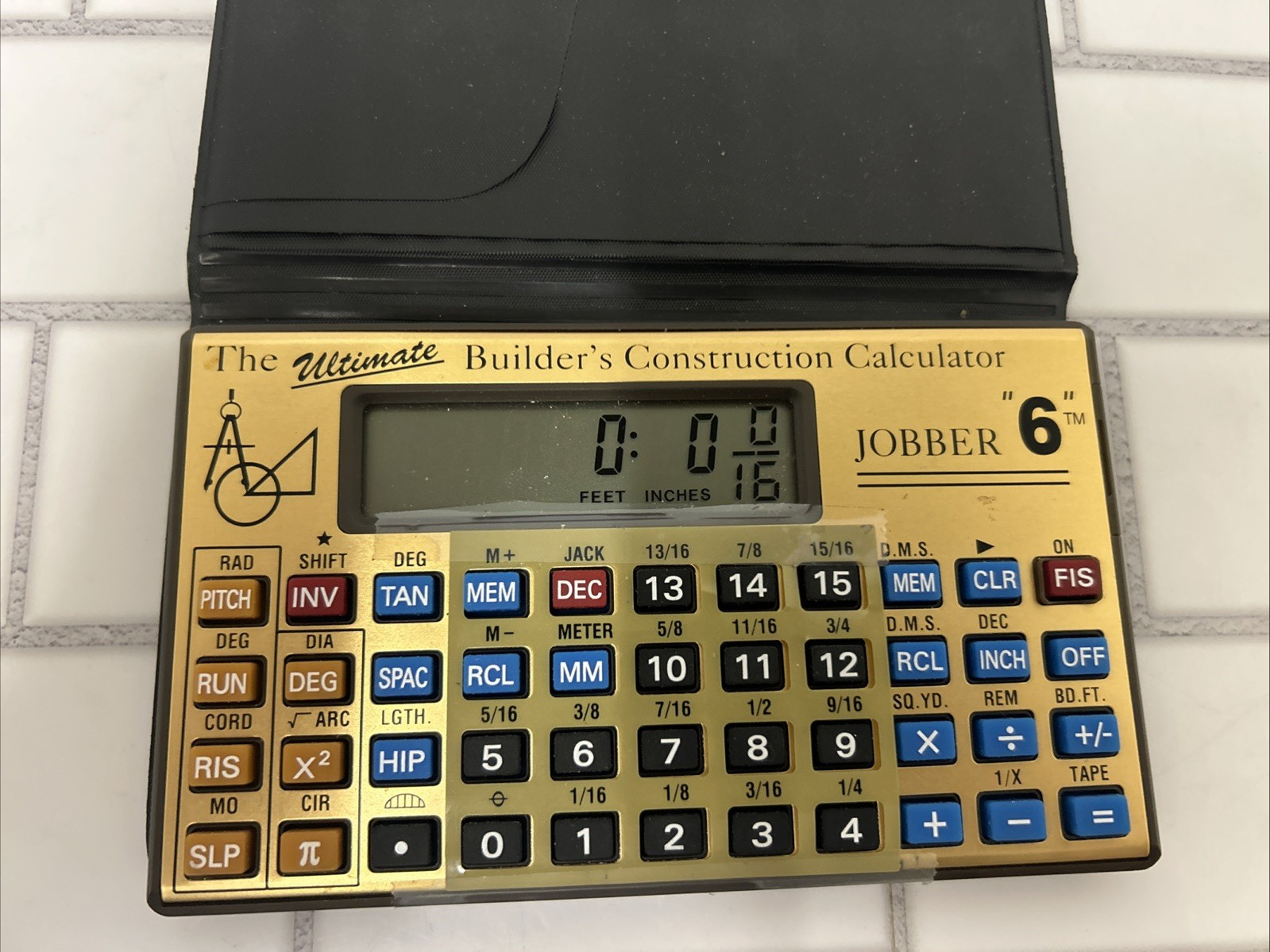 THE ULTIMATE BUILDER’S CONSTRUCTION CALCULATOR JOBBER “6” *TESTED *W/BOX
