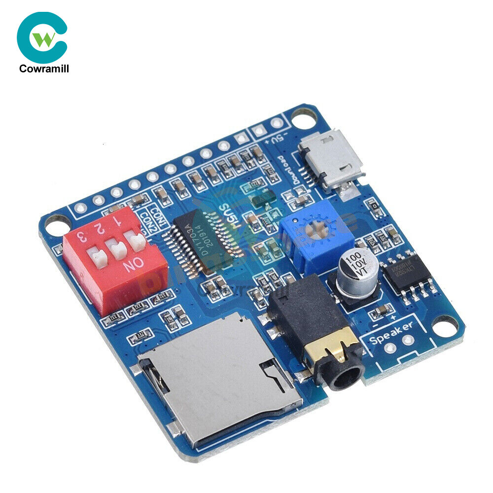 1/2/5/10X 5W Voice/MP3 Player Module IO Trigger/Serial Port Control Playback –