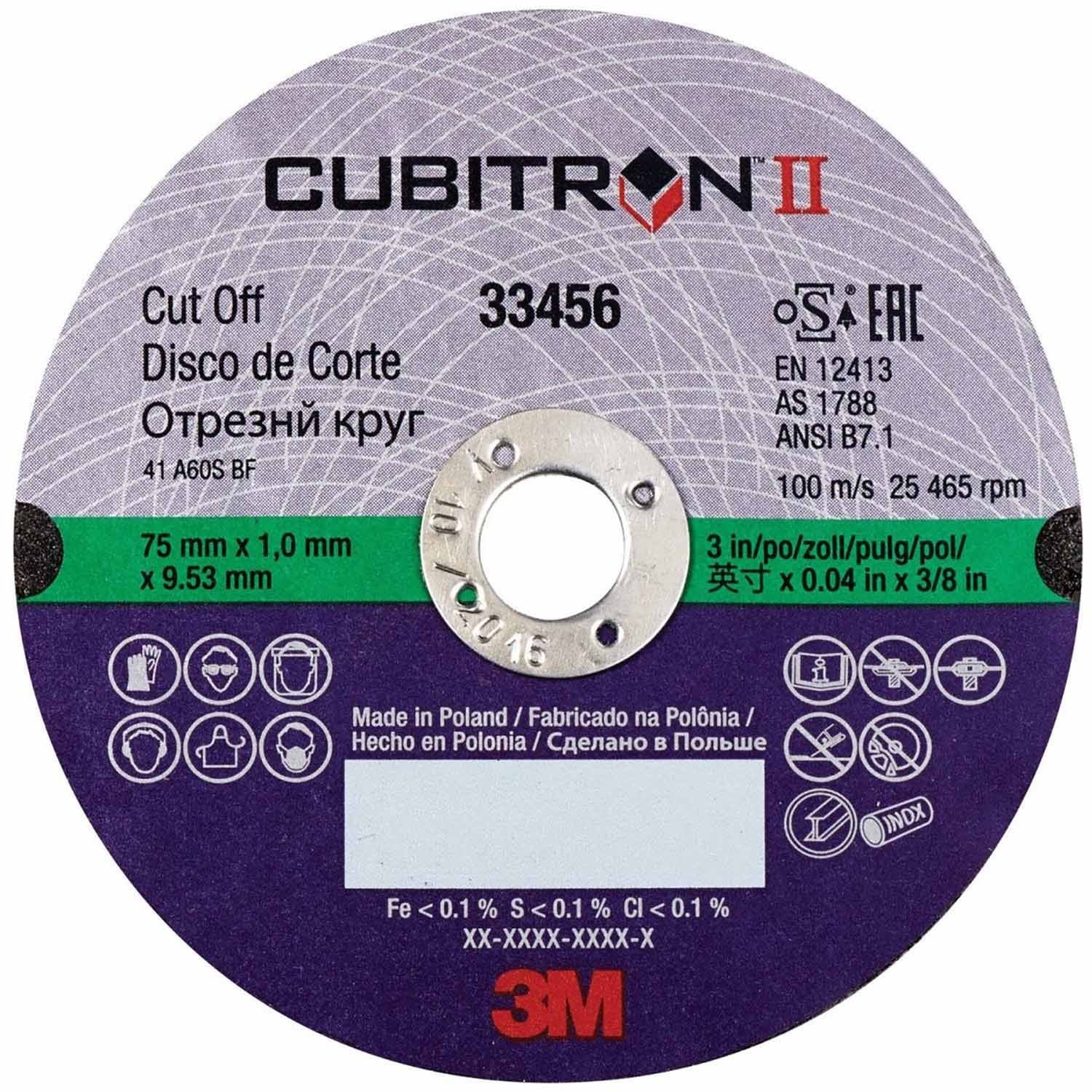 3M Marine 33456 Cubitron Ii Cut Off Wheel