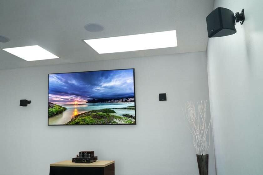 Cube by Rockville Pair of 3.5″ Black Commerical 70v Swivel Wall Mount Speakers