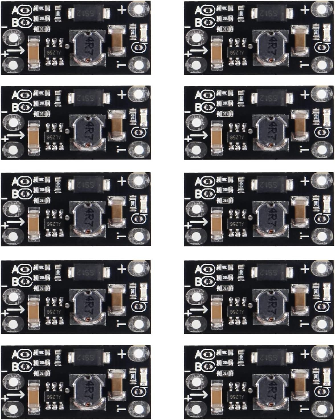 10pcs 3.7V to 5V 8V 9V 12V Mini DC-DC Boost Module Step Up Board with LED Indica
