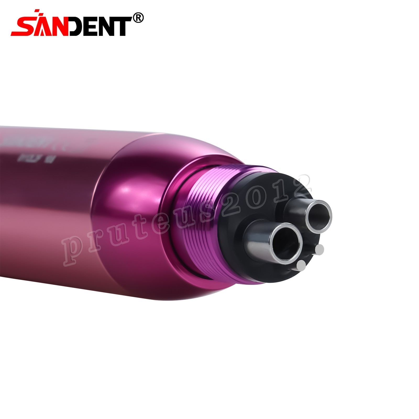 Dental Hygiene Prophy Handpiece Air Motor 4 Holes 4:1 Nose Cone 360°Swivel Pink