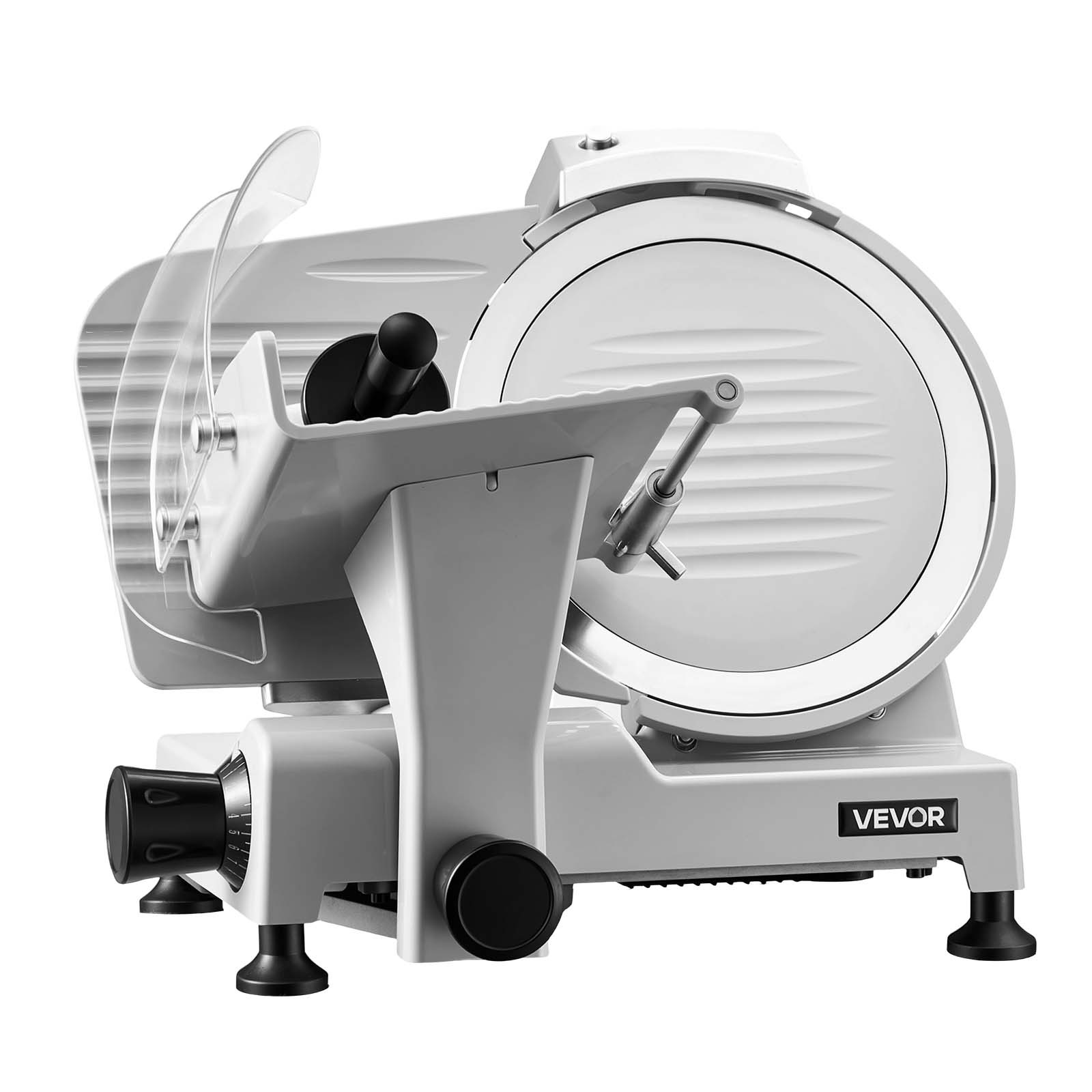 VEVOR Commercial Meat Slicer Electric Cutter 300W 10″ Carbon Steel Blade
