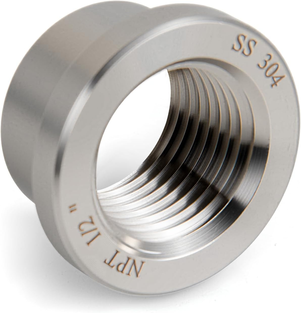 1/2″ NPT Female Weld on Bung Weldable Fitting (OD 0.95″) with Top Head Flange (O