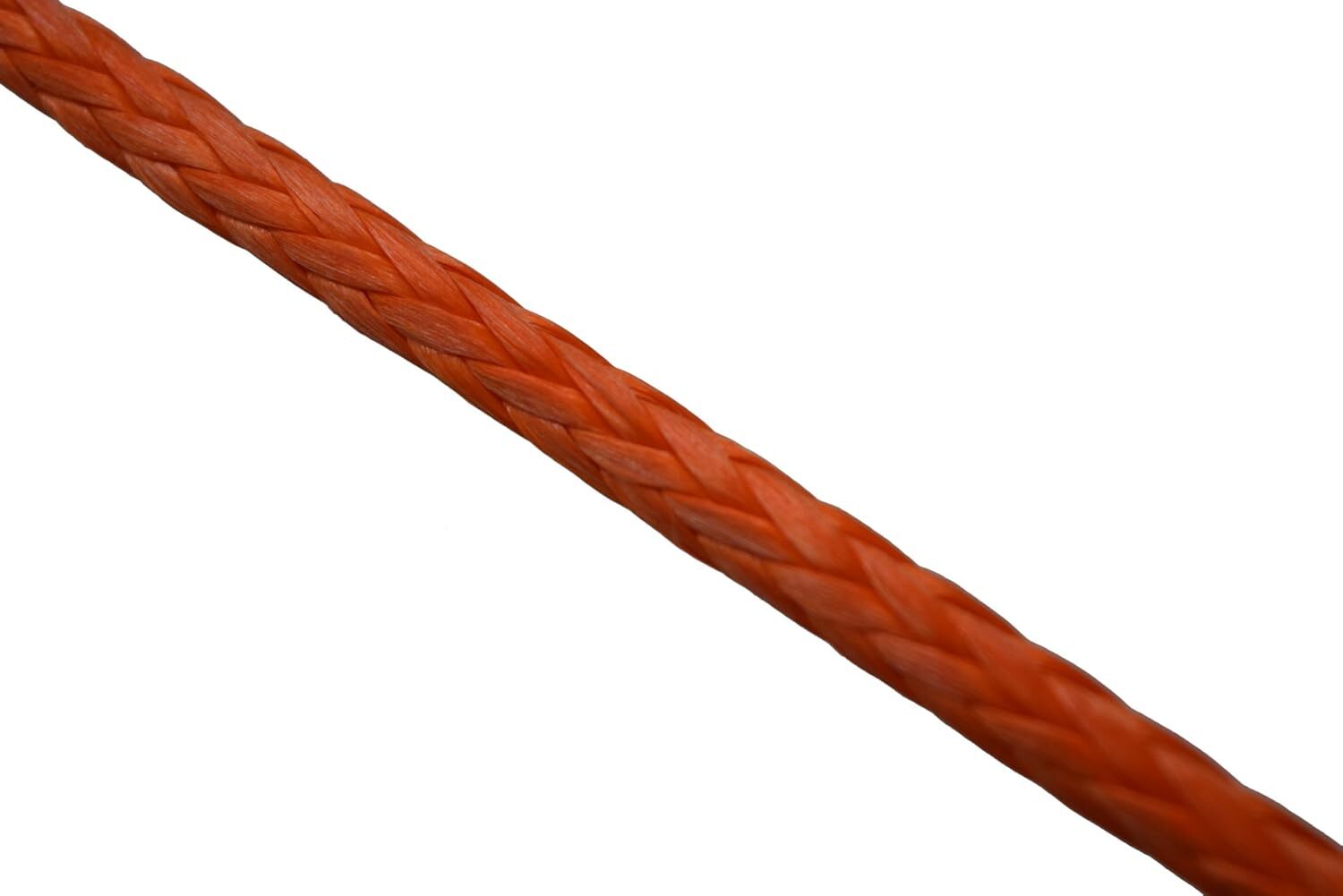 Orange 316 Inch 50Ft Synthetic Atv Winch Rope 4500Lbs Safe Replacement Cable