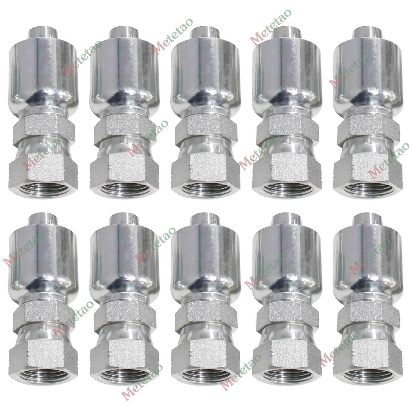 10PCS 10643-12-12 HYDRAULIC HOSE FITTINGS For Parker 3/4″ FEMALE JIC
