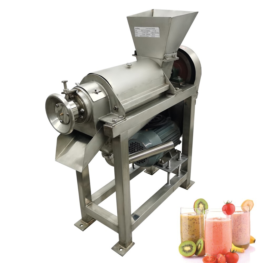 Commercial Fruit Vegetable Screw Juicer Industrial 3-phase 220v 1.5KW 0.5T/H