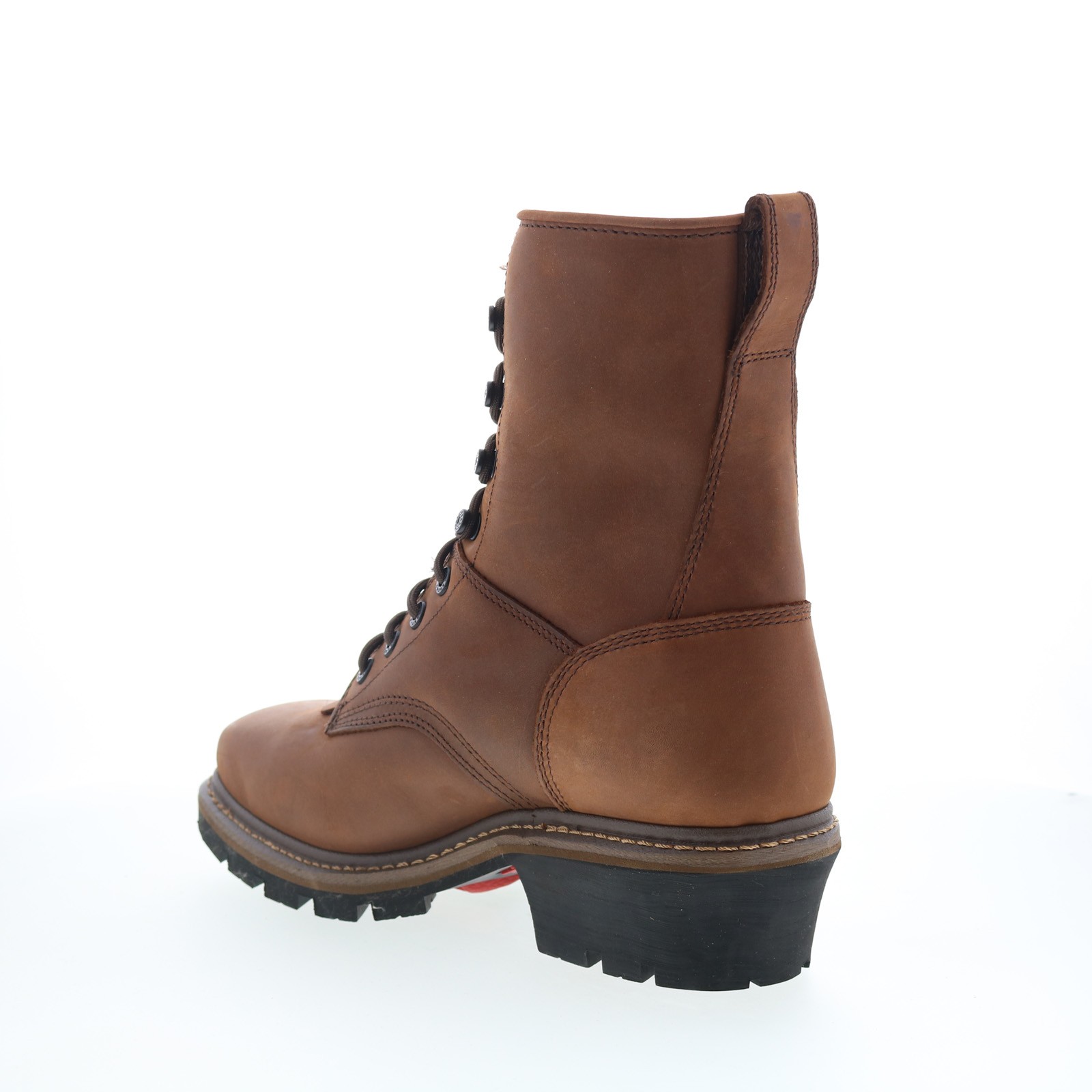 Rocky Square Toe Logger Composite Toe WP 9″ Work Boot Mens Brown Work Boots