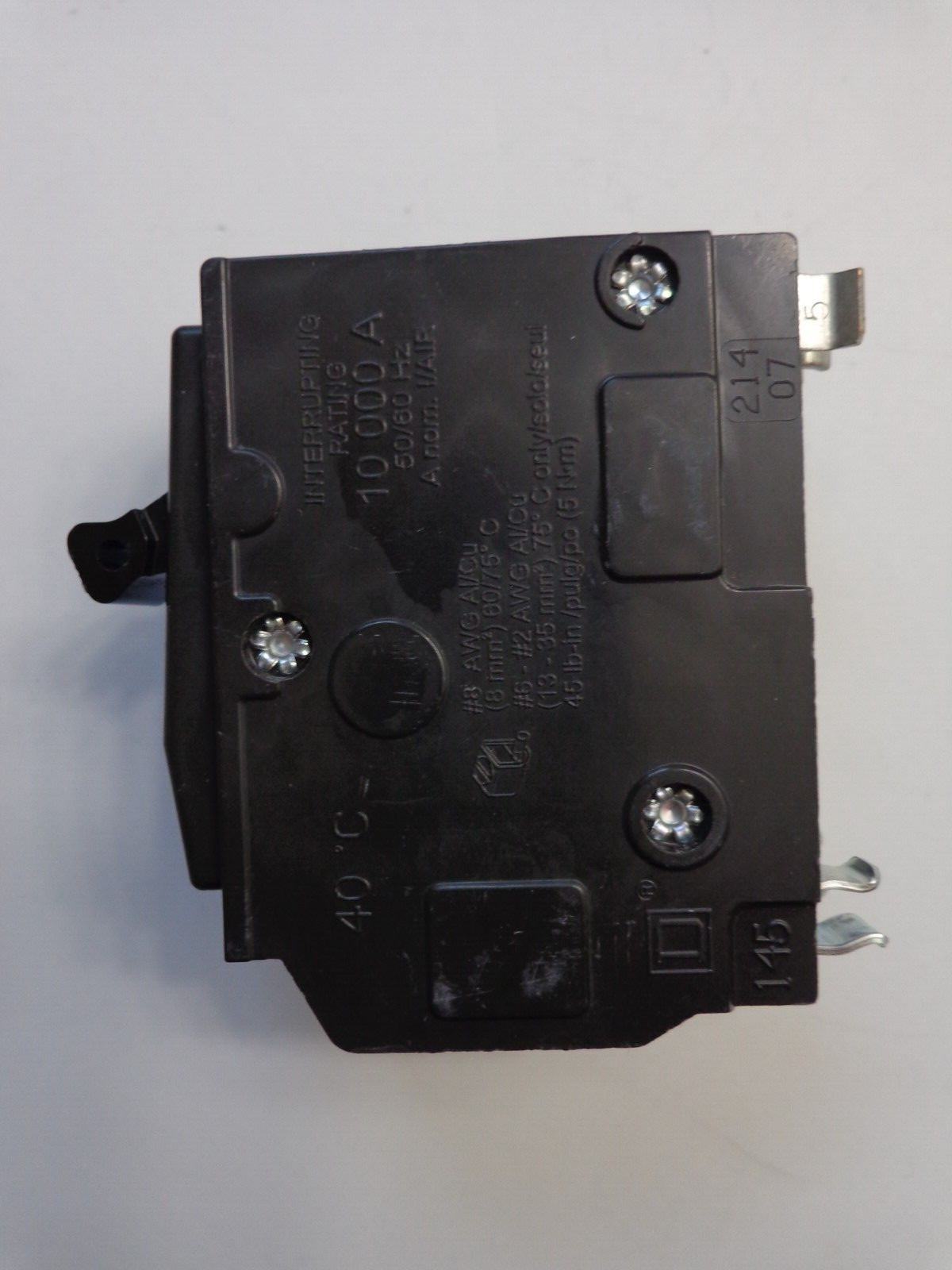 Square D QO240 2-Pole 40 Amp 120/240V Plug-In Circuit Breaker