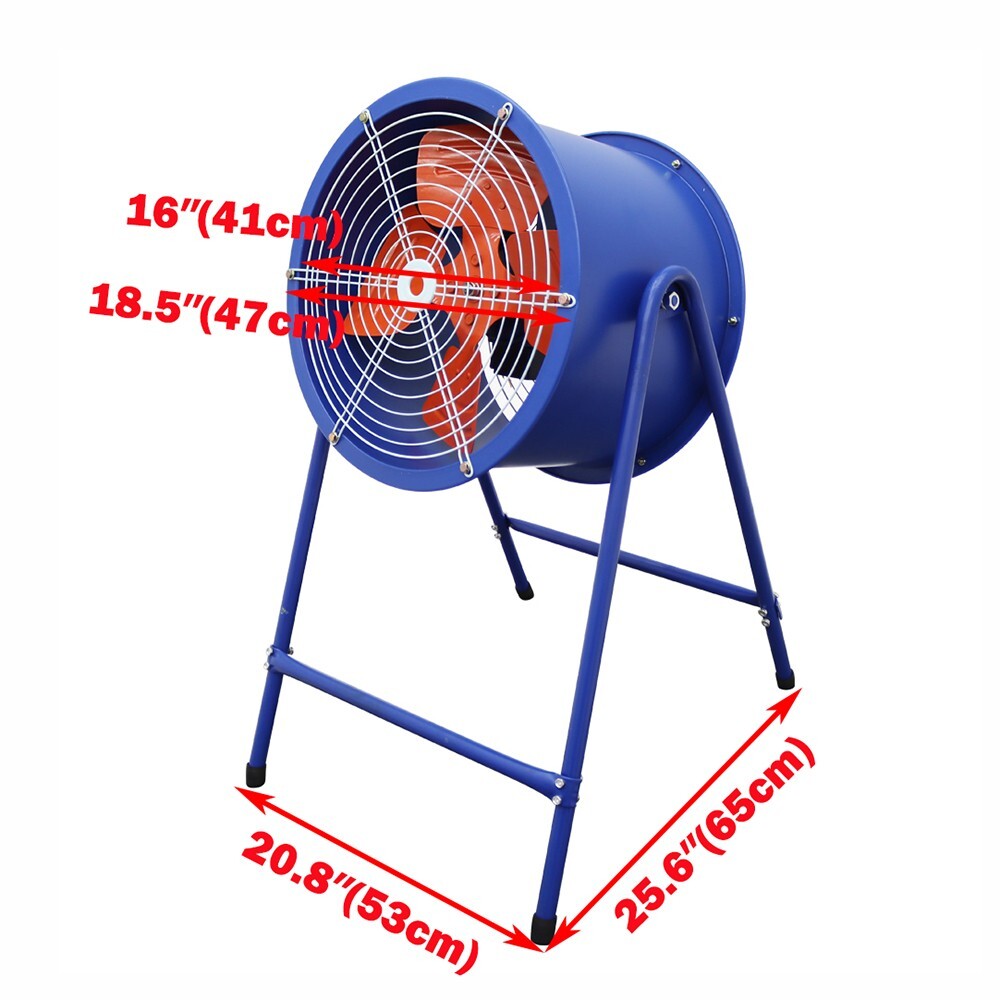 16″ Floor Type Industrial Axial Fan Ventilator Cooling Equipment 1450 rpm 220V